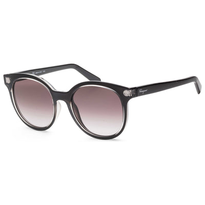 משקפי שמש Ferragamo דגם Fashion לנשים 53 מ״מ בצבע קריסטל שחור