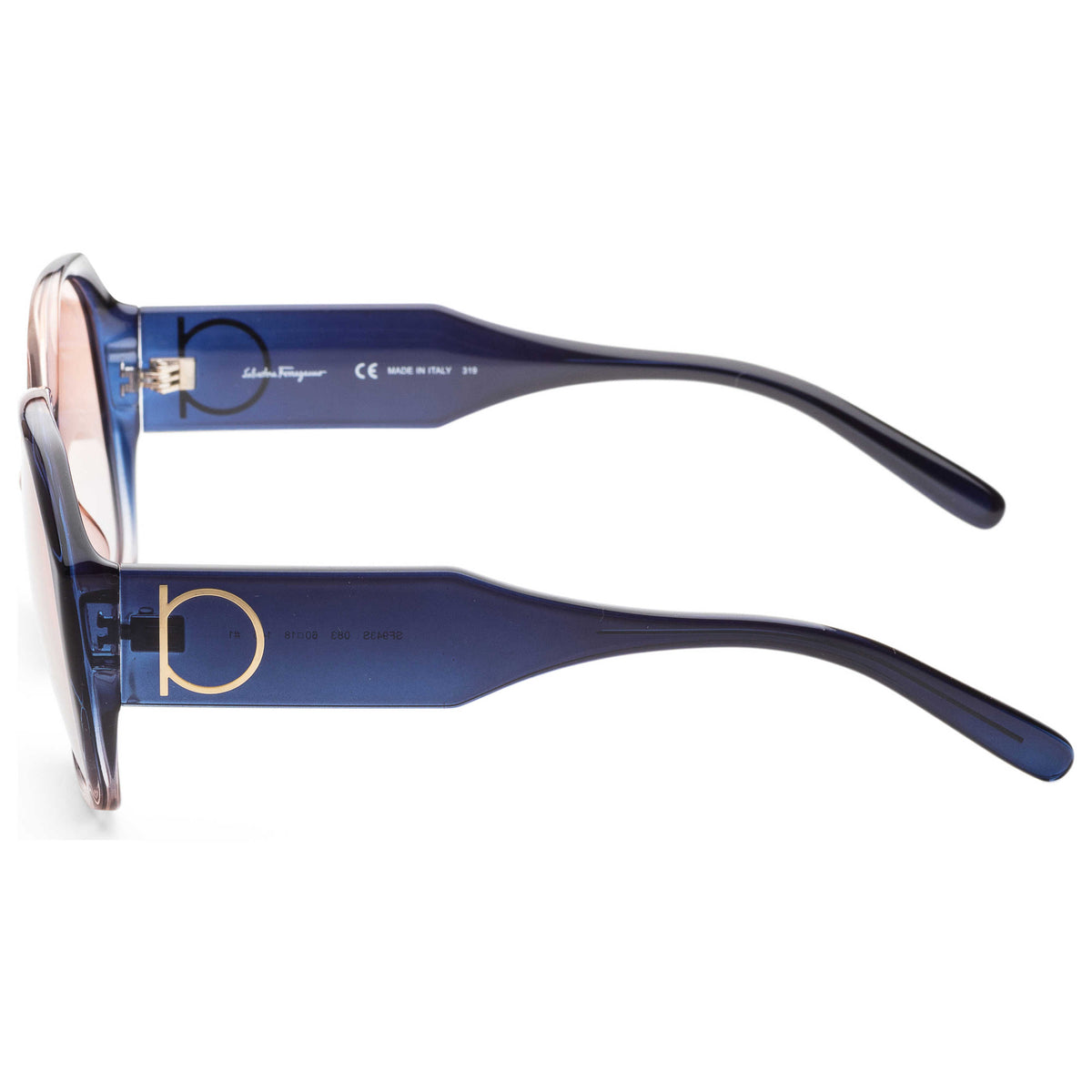 משקפי שמש Ferragamo דגם Sf943S לנשים 60 מ״מ בצבע אפור ורוד מדורג