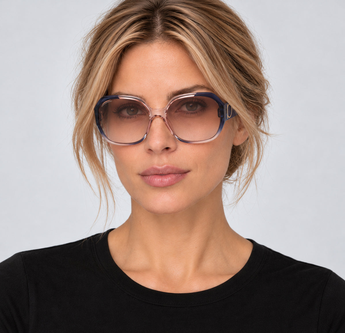 Ferragamo Women's 60mm Grey Rose Gradient Sunglasses SF943S-6018083