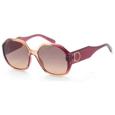 משקפי שמש Ferragamo דגם Fashion לנשים 60 מ״מ בצבע Wine Caramel