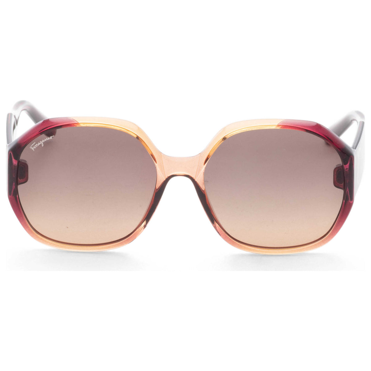 משקפי שמש Ferragamo דגם Fashion לנשים 60 מ״מ בצבע Wine Caramel