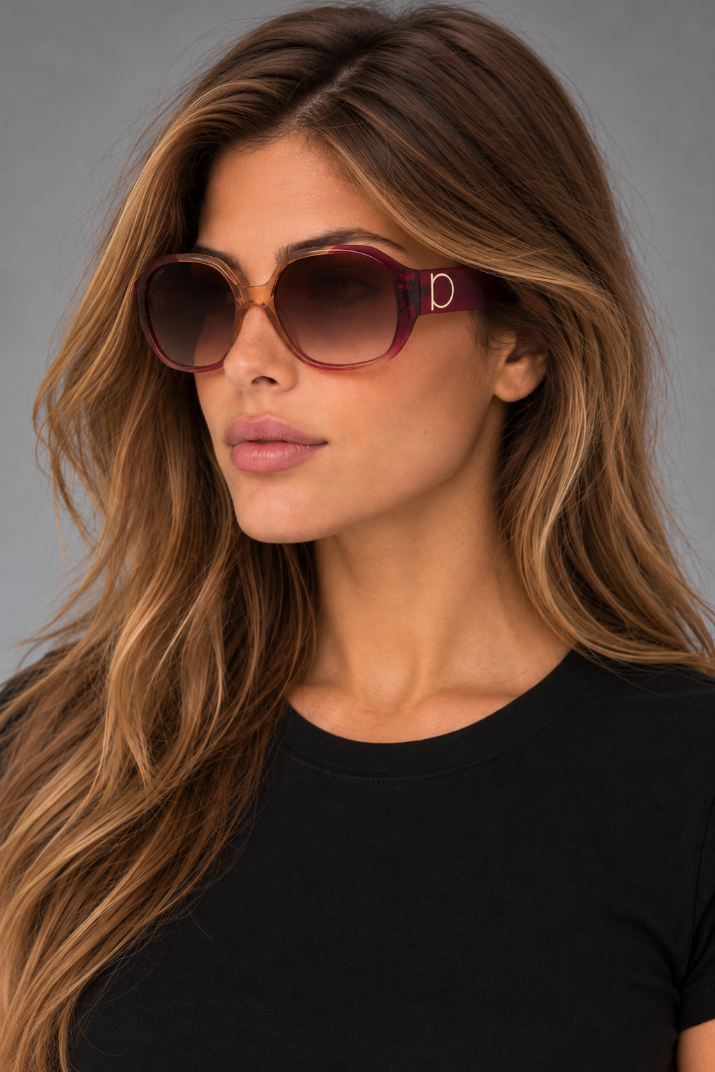 Ferragamo Women's 60mm Wine Caramel Sunglasses SF943S-6018212