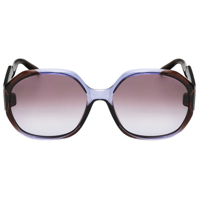 משקפי שמש Ferragamo דגם Fashion לנשים 60 מ״מ בצבע Violet חום מדורג