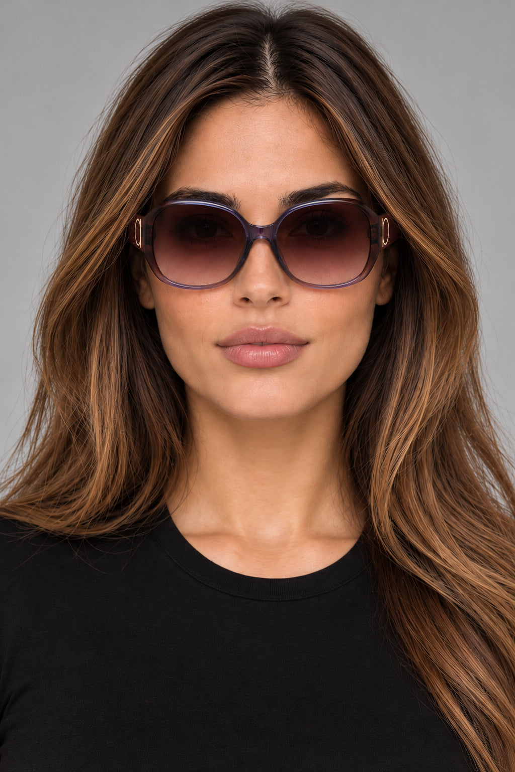 Ferragamo Fashion Women's 60 mm Violet Brown Gradient Sunglasses SF943S-6018546