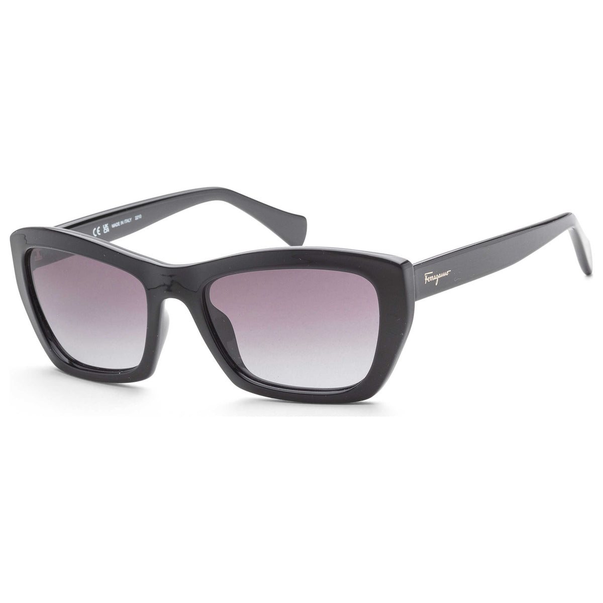 משקפי שמש Ferragamo דגם Sf958S לנשים 55 מ״מ בצבע שחור