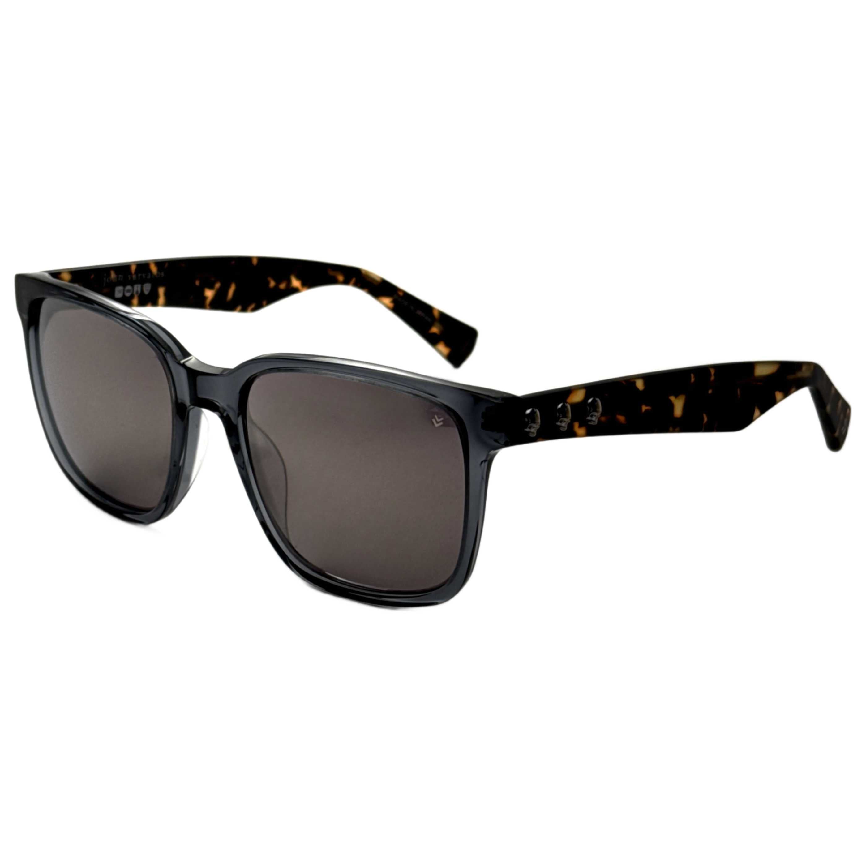 משקפי שמש John Varvatos דגם Sjv554 לגברים 56 מ״מ בצבע הוואנה כחולה