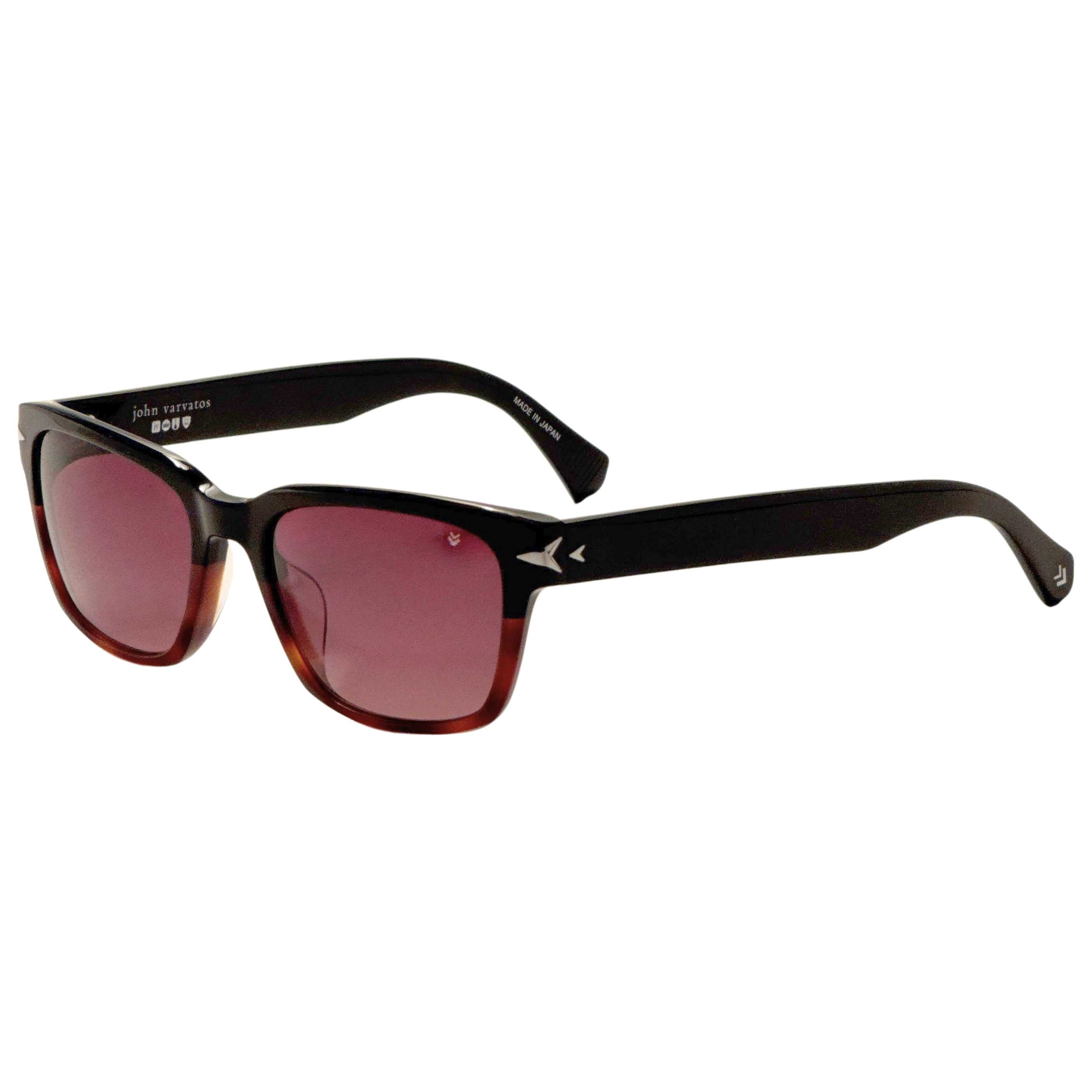 משקפי שמש John Varvatos דגם Sjv561540Bla לגברים 54 מ״מ בצבע שחור הוואנה