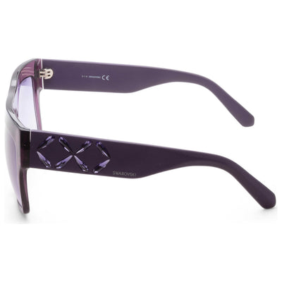 Swarovski Women's 56 mm Shiny Violet Sunglasses SK0128-5681Z