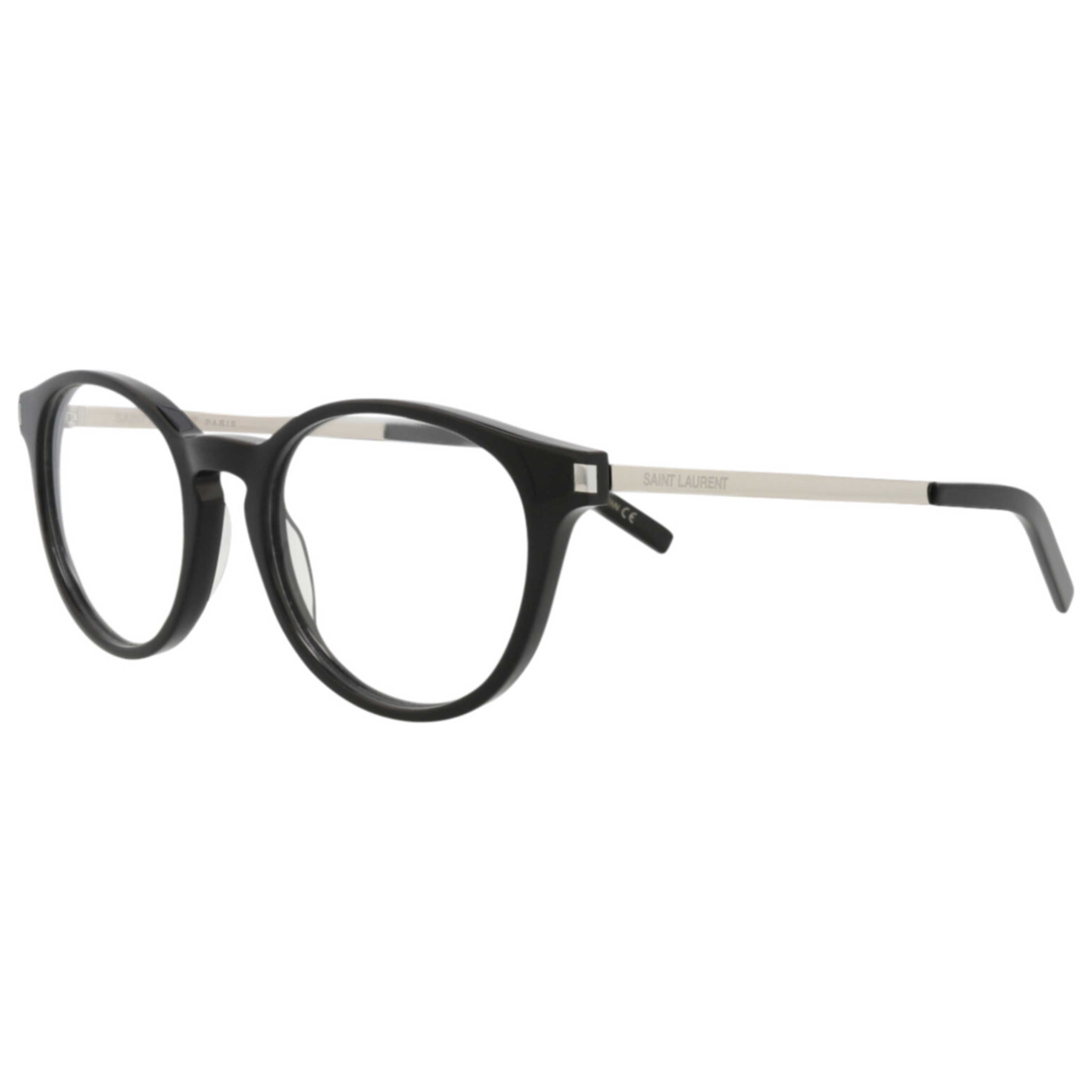 משקפי ראייה Saint Laurent דגם Sl25 יוניסקס 49 מ״מ בצבע שחור