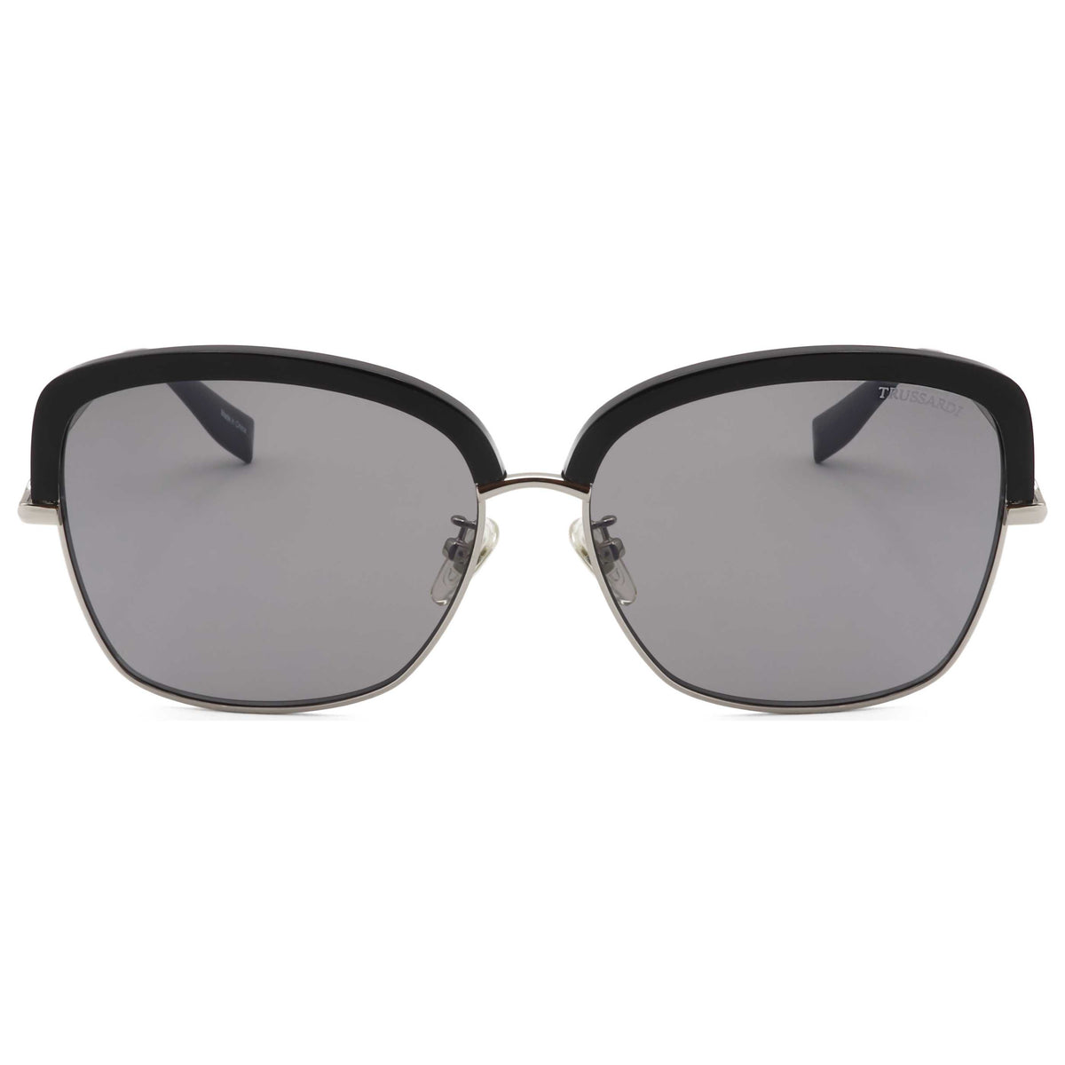 משקפי שמש Trussardi דגם Str220F לנשים 62 מ״מ בצבע שחור