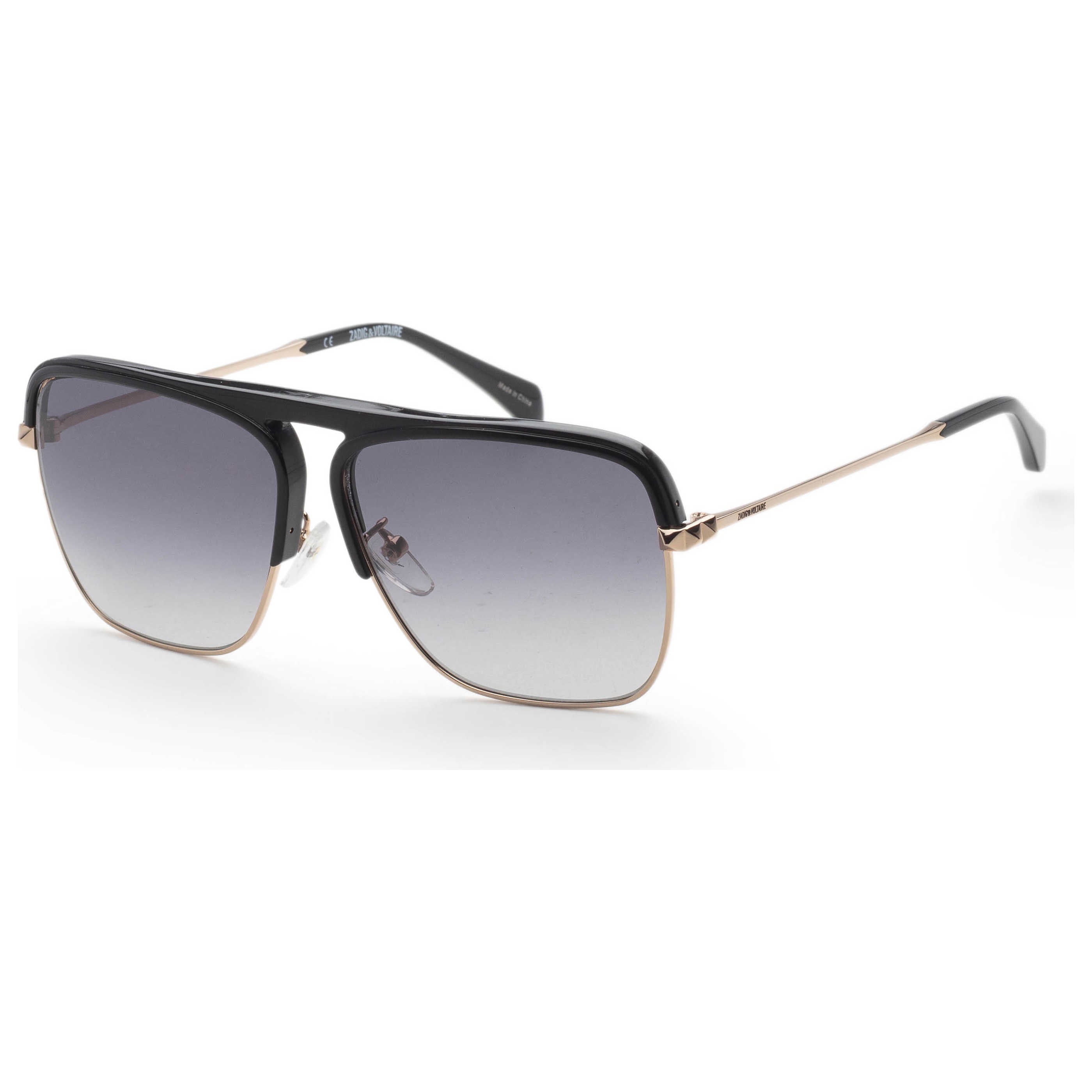 משקפי שמש Zadig & Voltaire דגם Szv321 לגברים 60 מ״מ בצבע שחור זהב