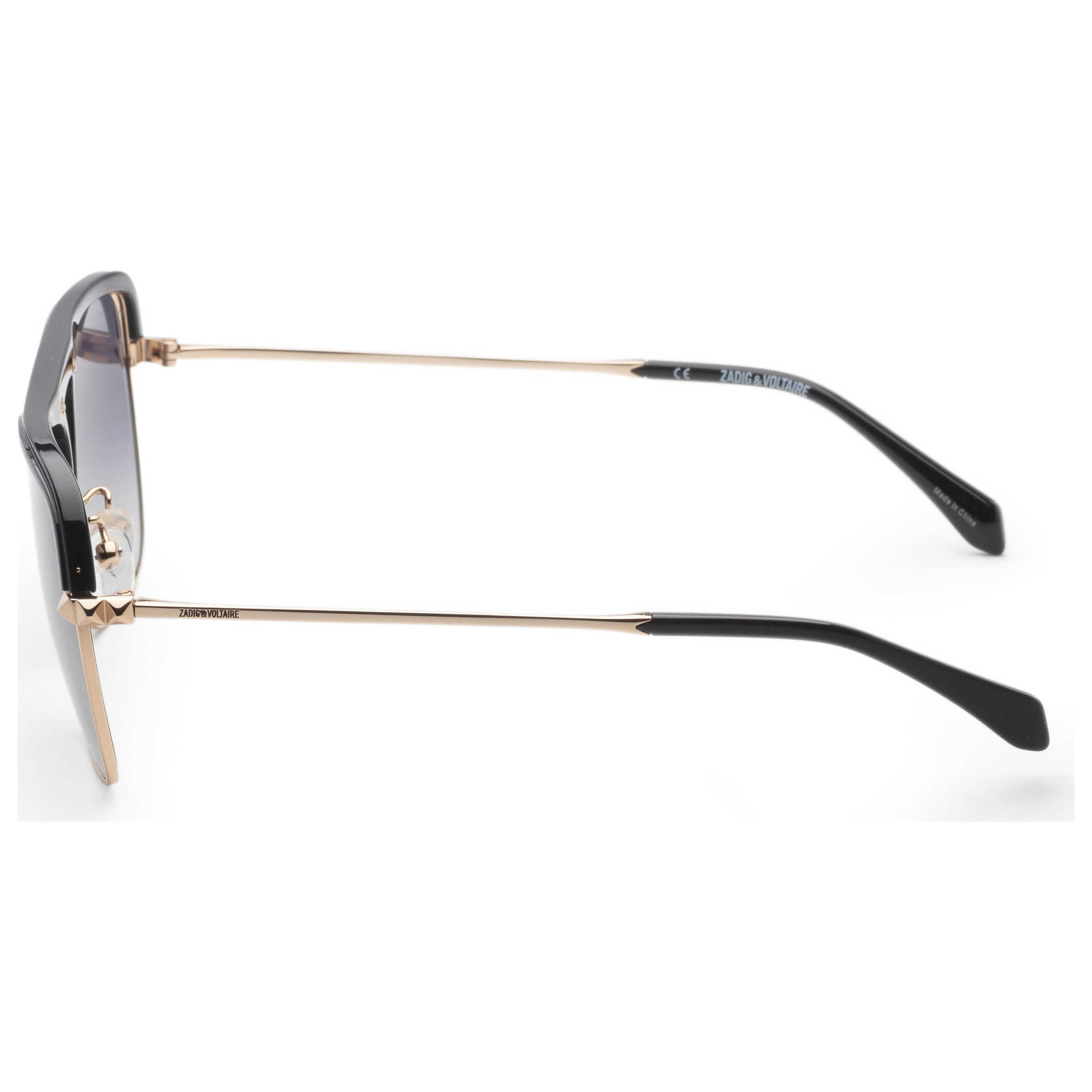משקפי שמש Zadig & Voltaire דגם Szv321 לגברים 60 מ״מ בצבע שחור זהב