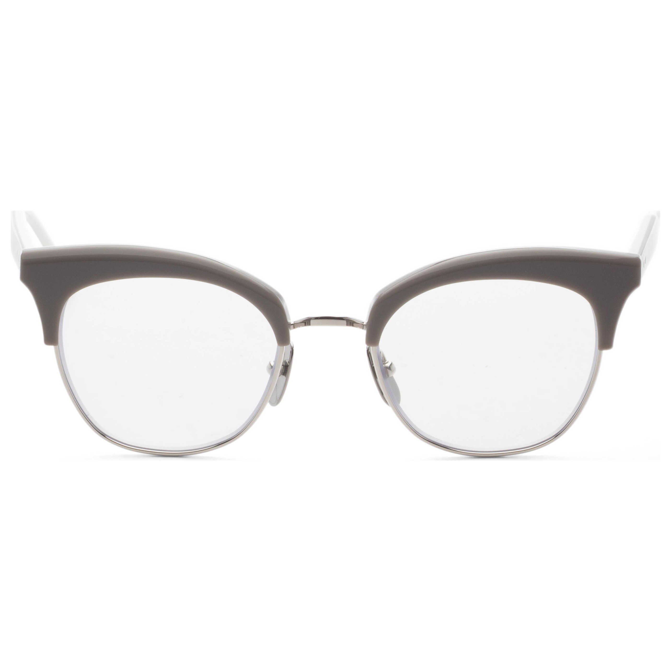 משקפי ראייה Thom Browne דגם Novelty לנשים 51 מ״מ בצבע אפור לבן Back כסוף