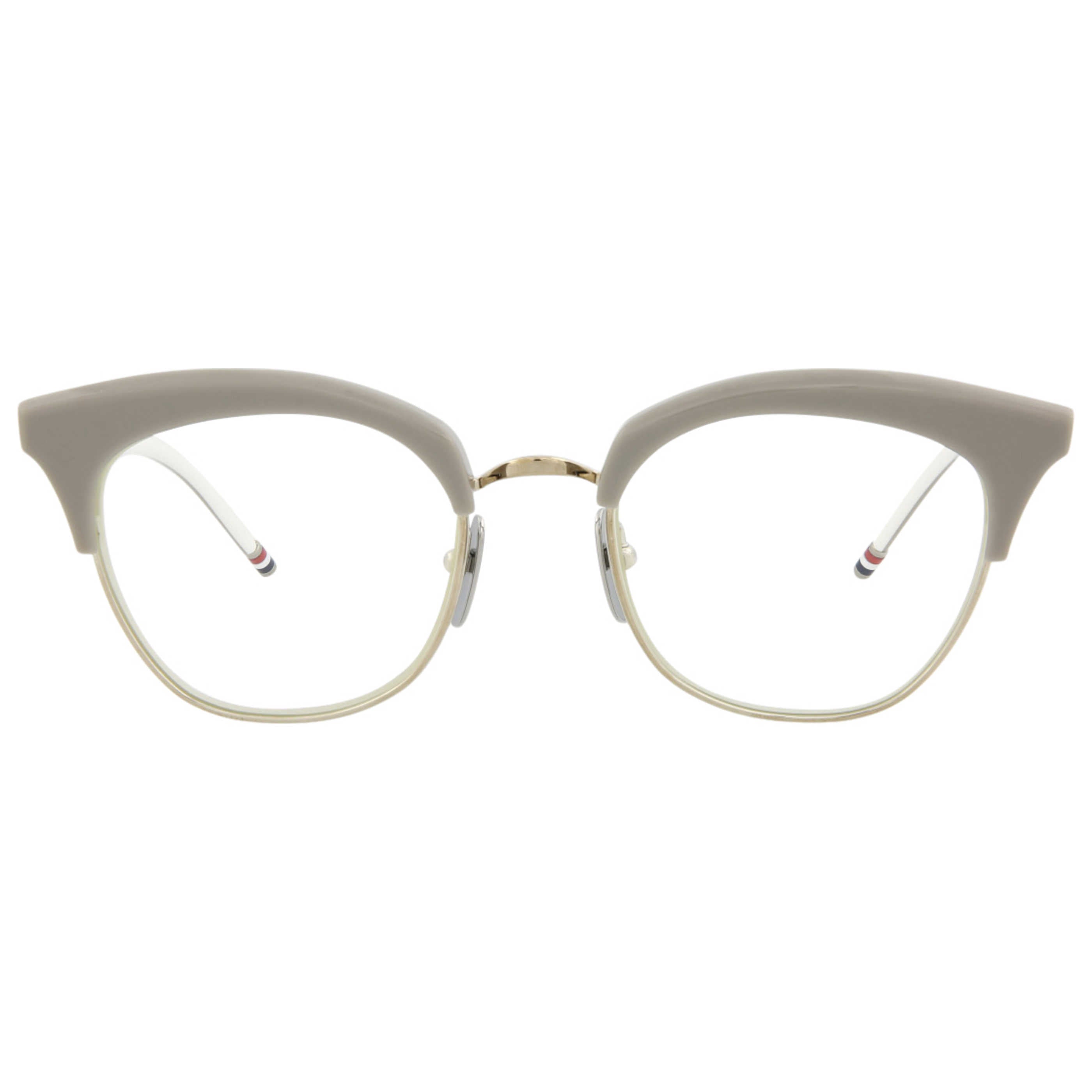 משקפי ראייה Thom Browne דגם Novelty לנשים 51 מ״מ בצבע אפור לבן Back כסוף