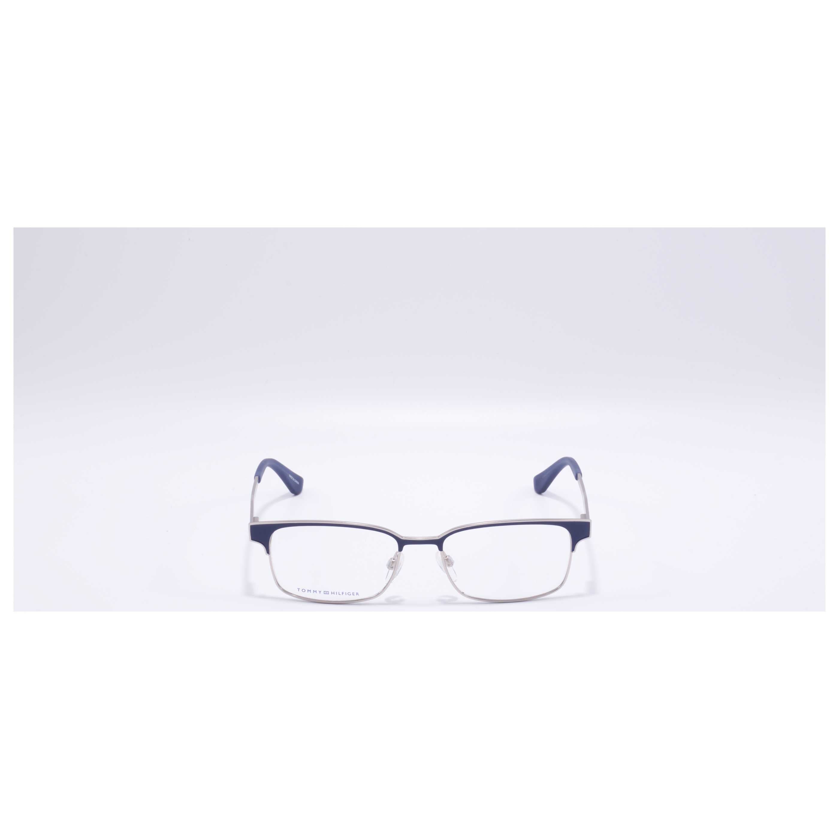 משקפי ראייה Tommy Hilfiger דגם Th1357 לגברים 53 מ״מ בצבע מט Palladium כחול