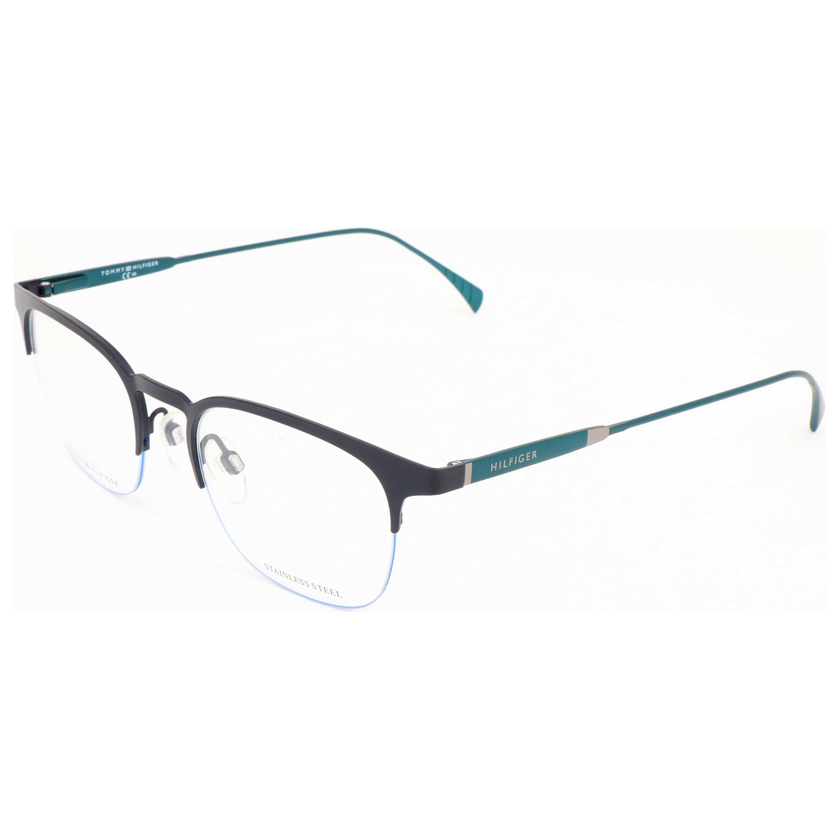 משקפי ראייה Tommy Hilfiger דגם Th1385 לגברים 50 מ״מ בצבע Matt כחול Petrol
