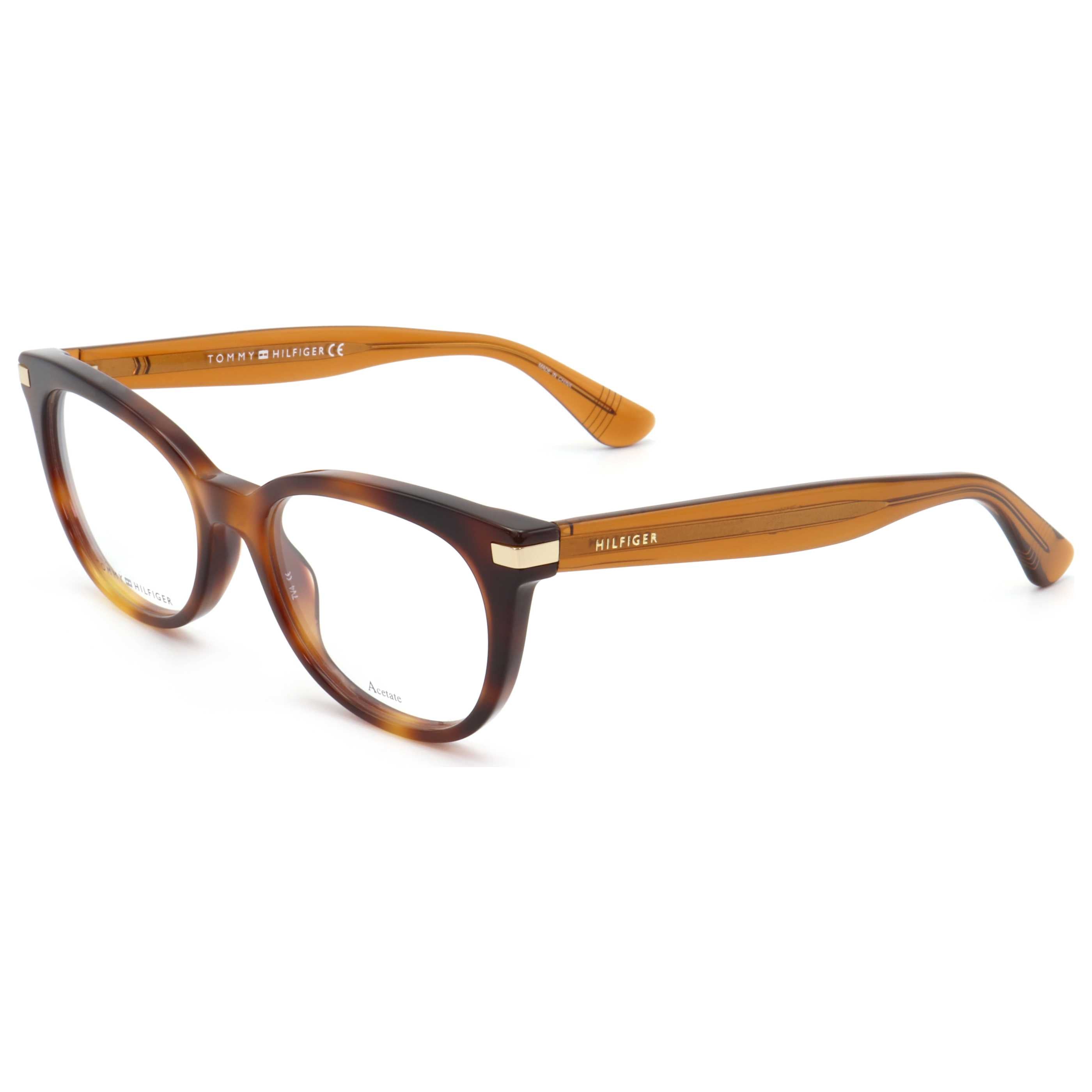 משקפי ראייה Tommy Hilfiger דגם Th1519 לנשים 50 מ״מ בצבע הוואנה בהירה