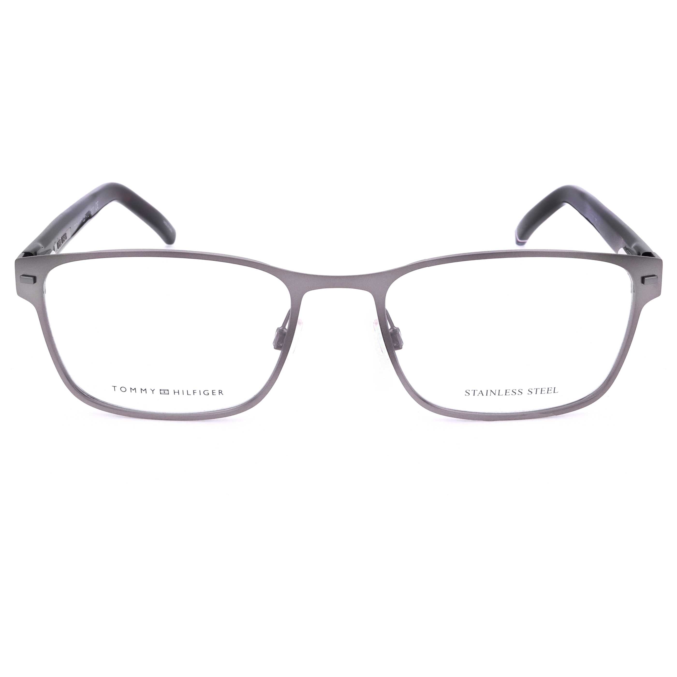 משקפי ראייה Tommy Hilfiger דגם Th1769 לגברים 55 מ״מ בצבע מט רותניום כהה