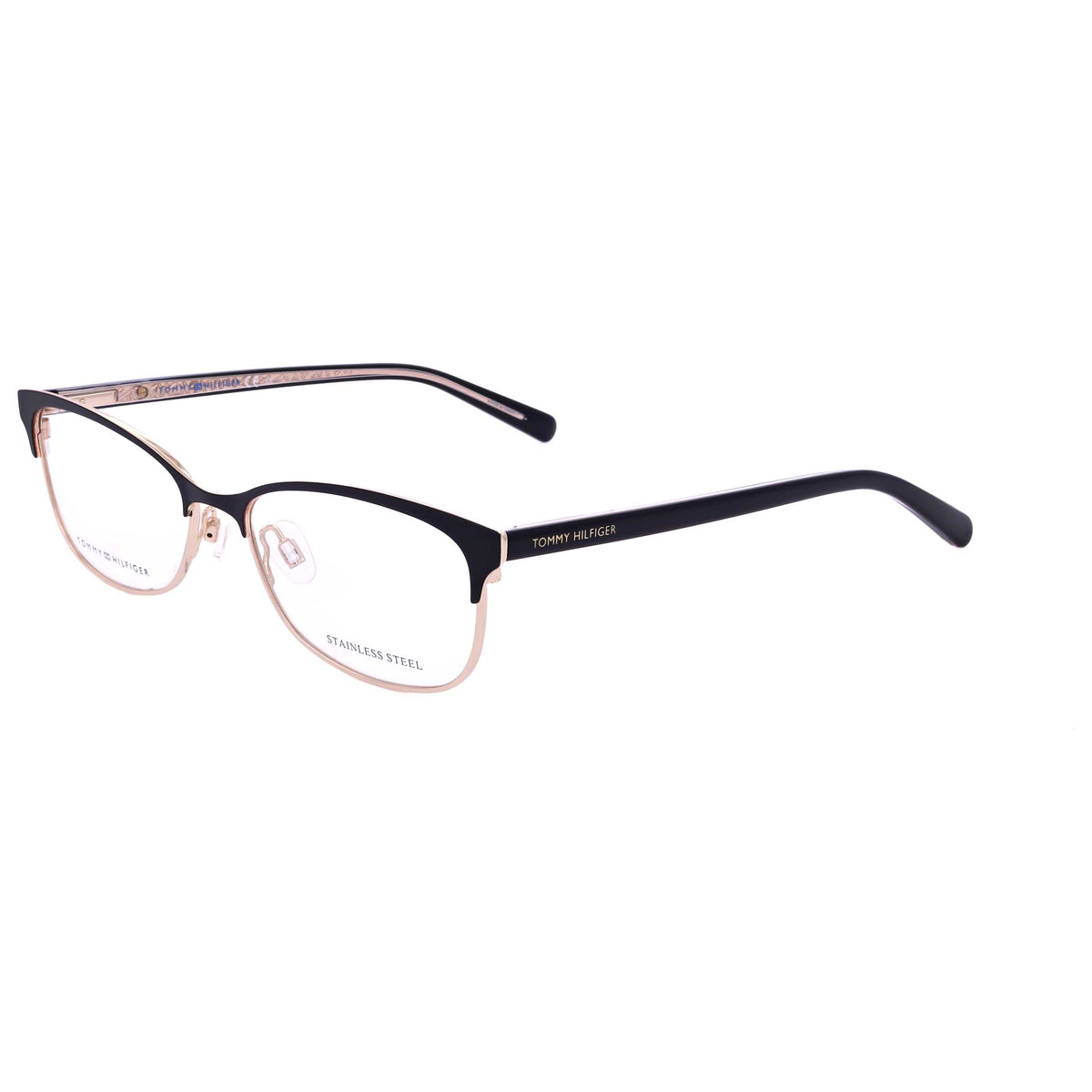 משקפי ראייה Tommy Hilfiger לנשים 52 מ״מ בצבע שחור קריסטל