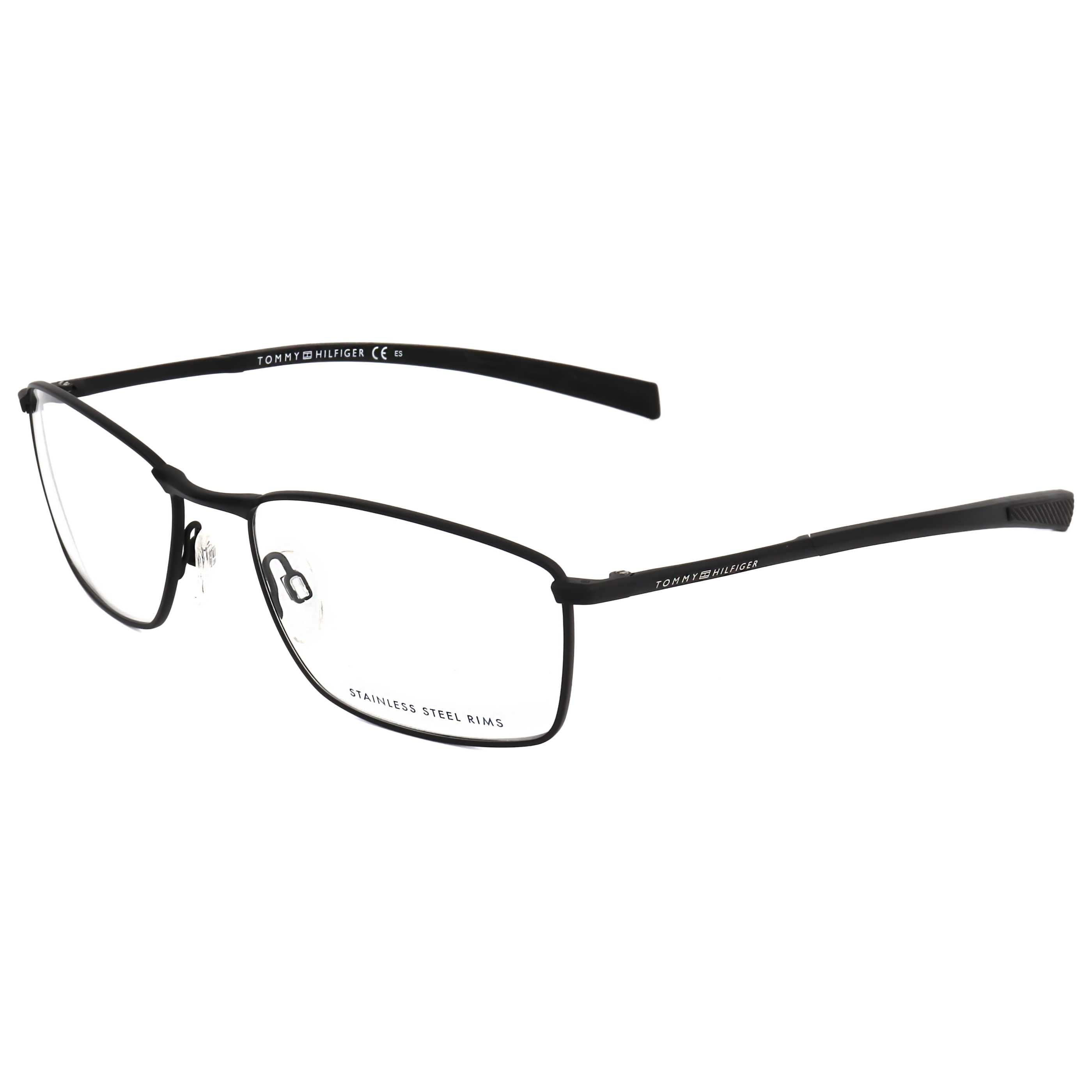 משקפי ראייה Tommy Hilfiger דגם Th1783 לגברים 57 מ״מ בצבע שחור מט