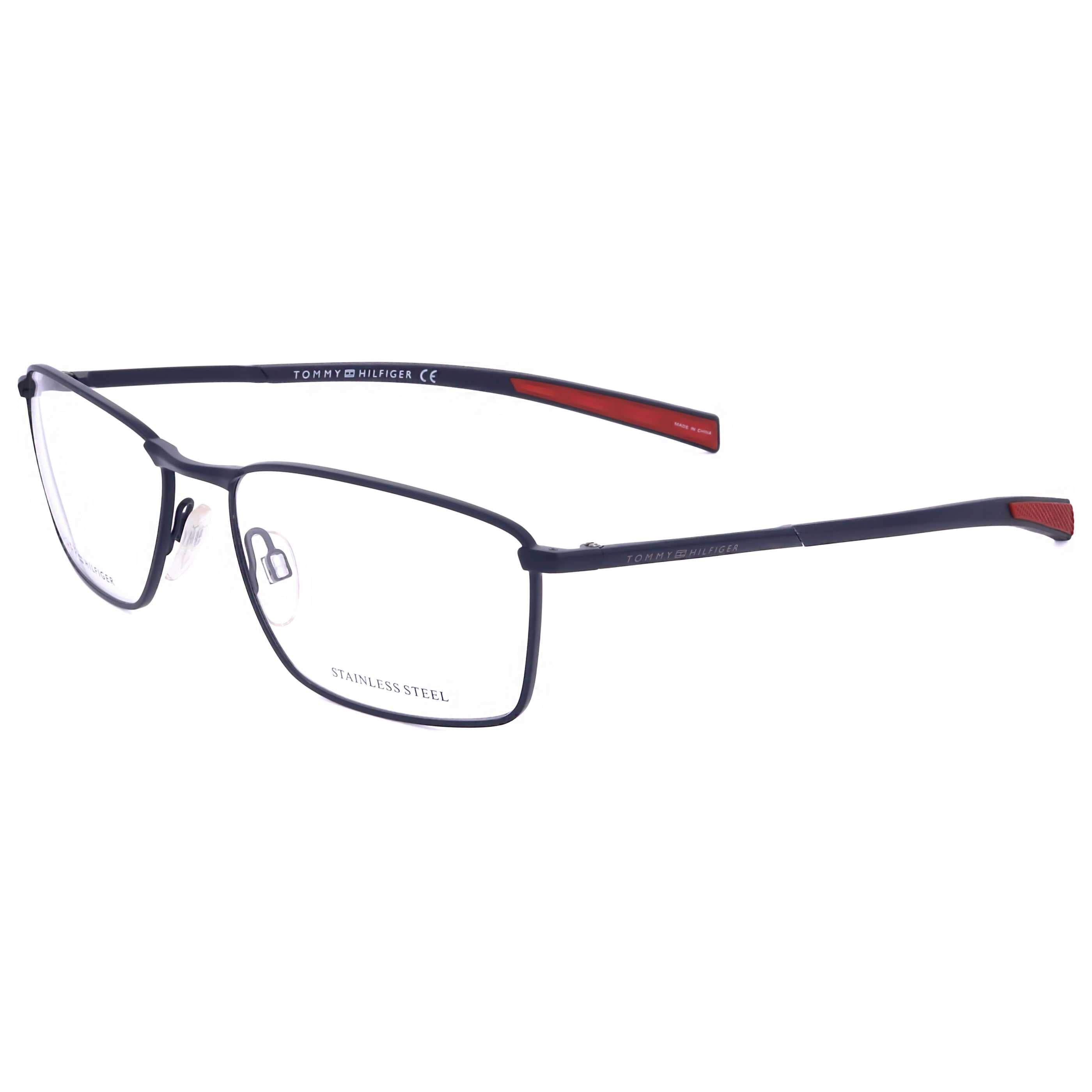 משקפי ראייה Tommy Hilfiger דגם Th1783 לגברים 57 מ״מ בצבע כחול מט