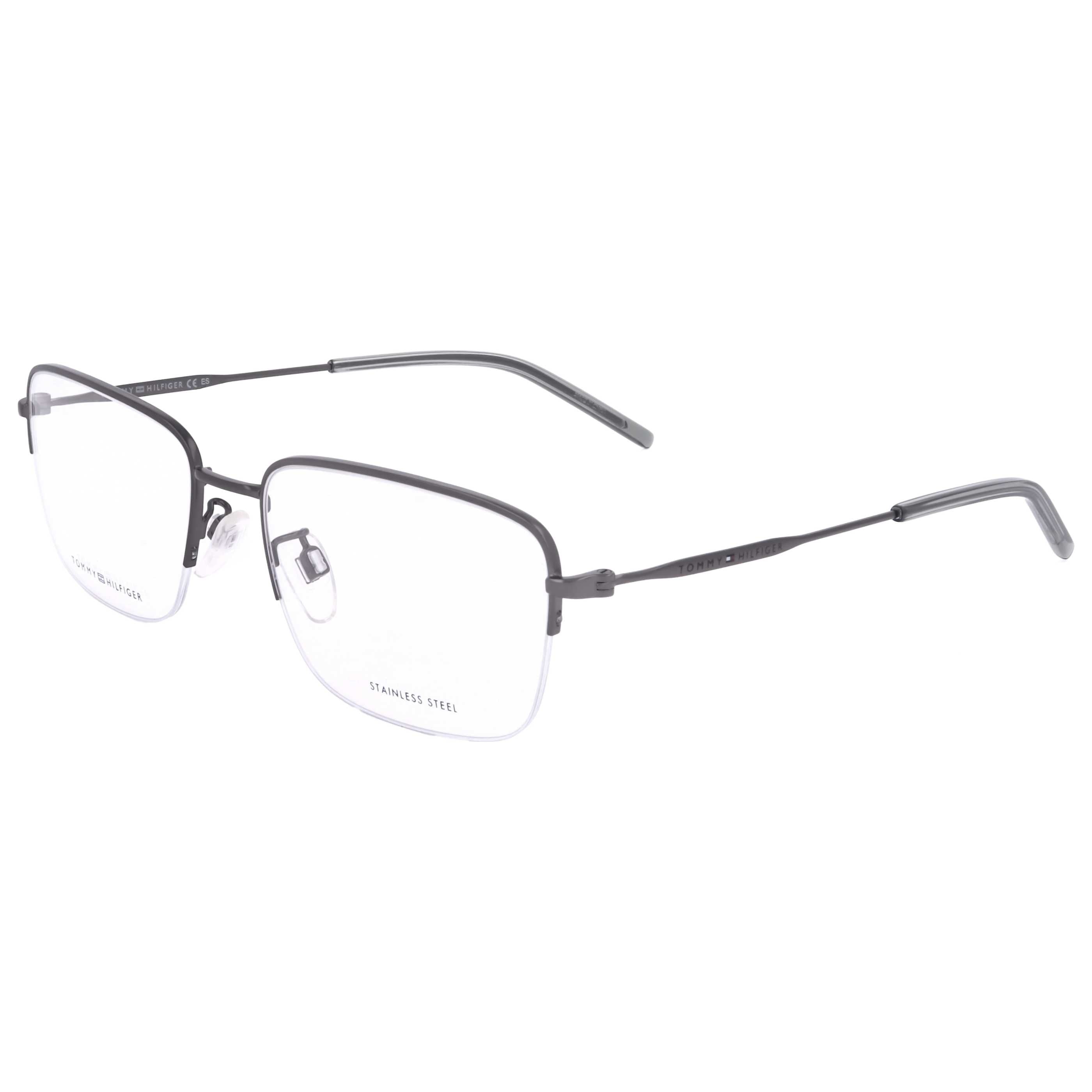 משקפי ראייה Tommy Hilfiger דגם Th1935 לגברים 56 מ״מ בצבע מט רותניום כהה