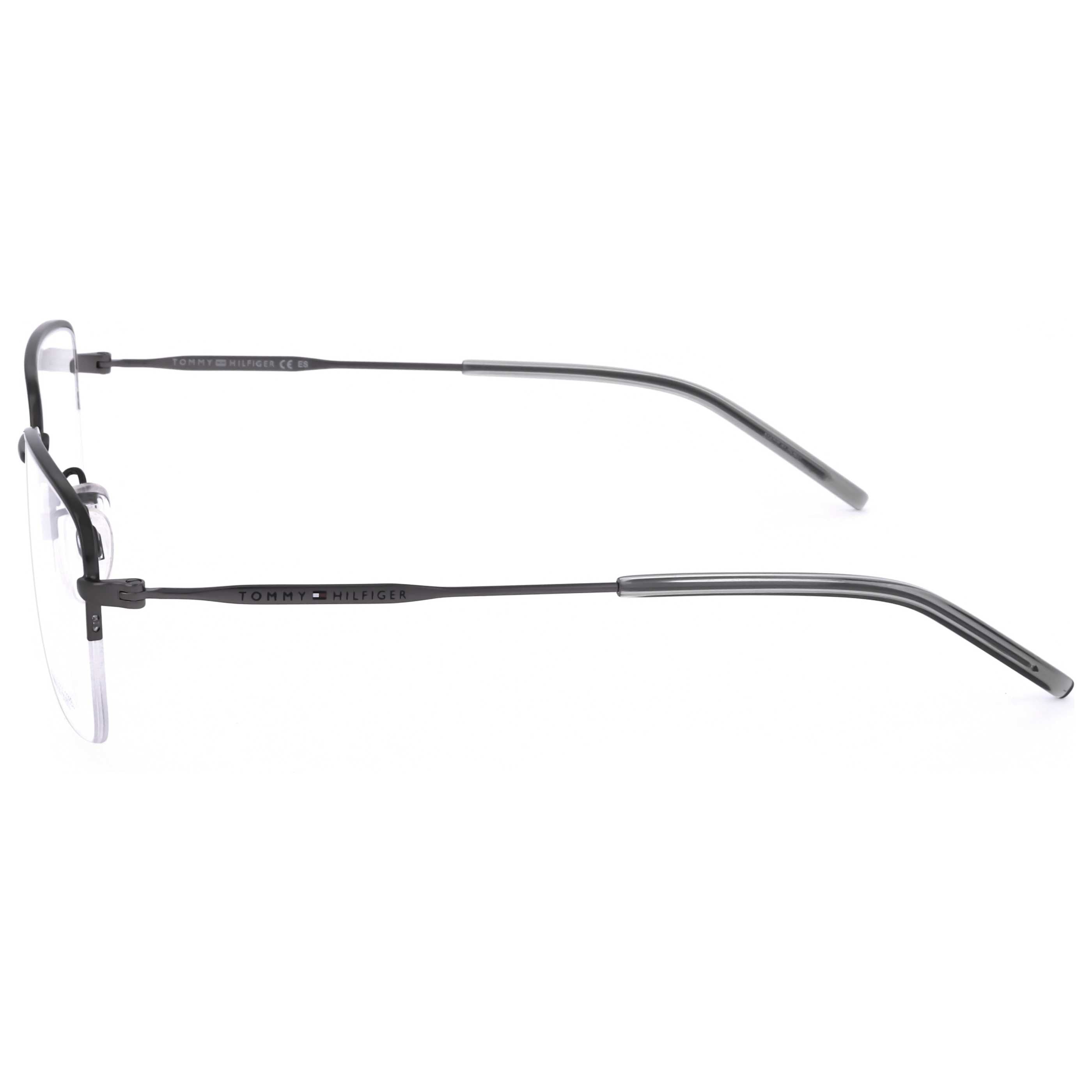 משקפי ראייה Tommy Hilfiger דגם Th1935 לגברים 56 מ״מ בצבע מט רותניום כהה