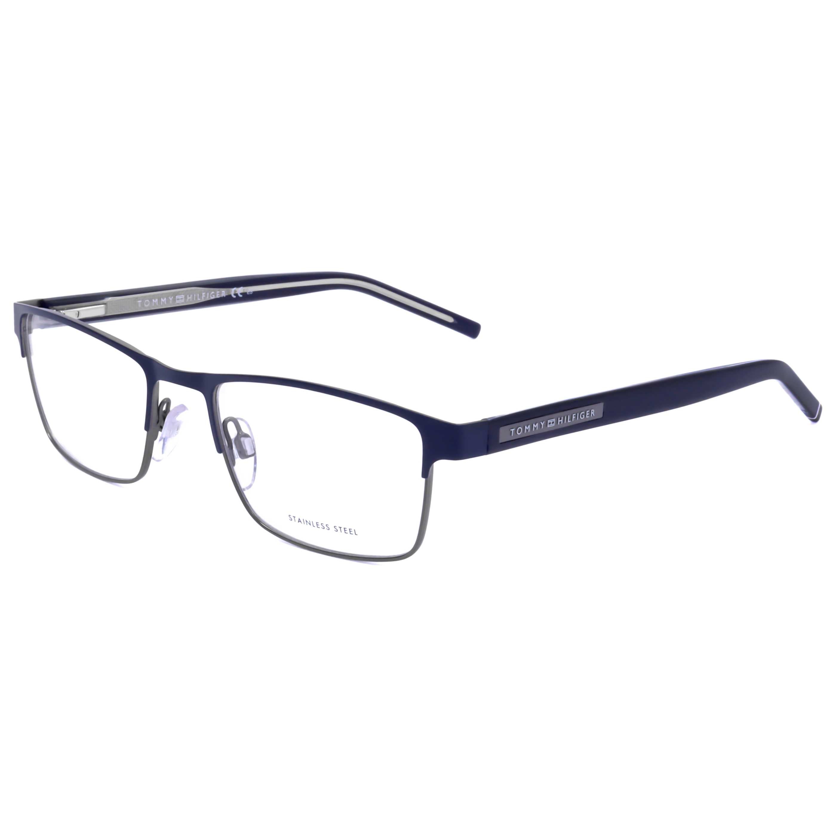 משקפי ראייה Tommy Hilfiger דגם Th1944 לגברים 53 מ״מ בצבע כחול מט רותניום כהה