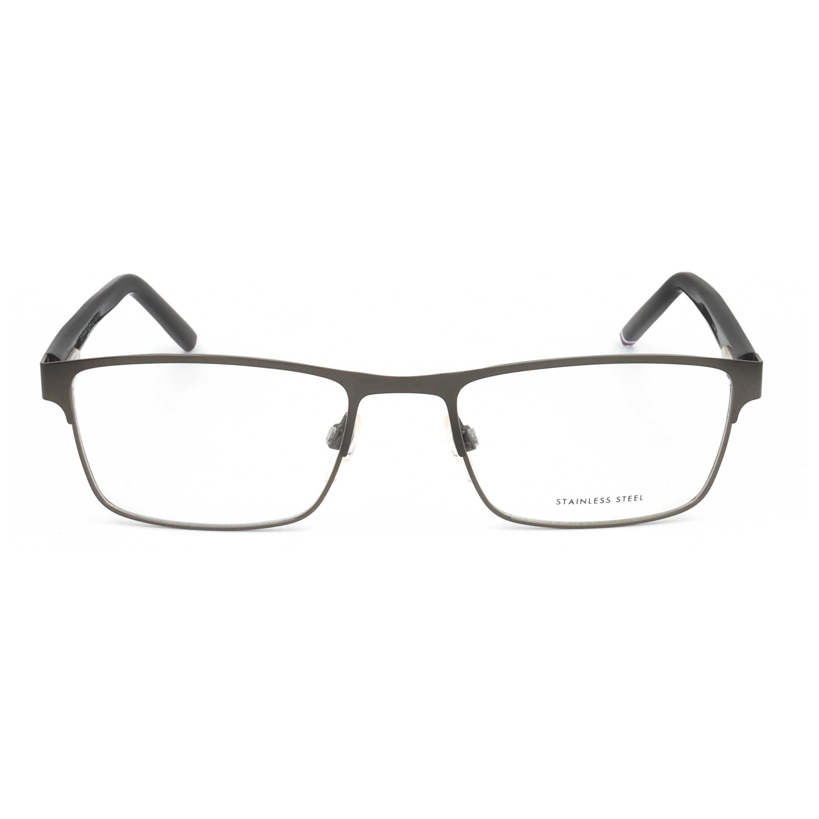 משקפי ראייה Tommy Hilfiger דגם Th1944 לגברים 53 מ״מ בצבע מט רותניום שחור