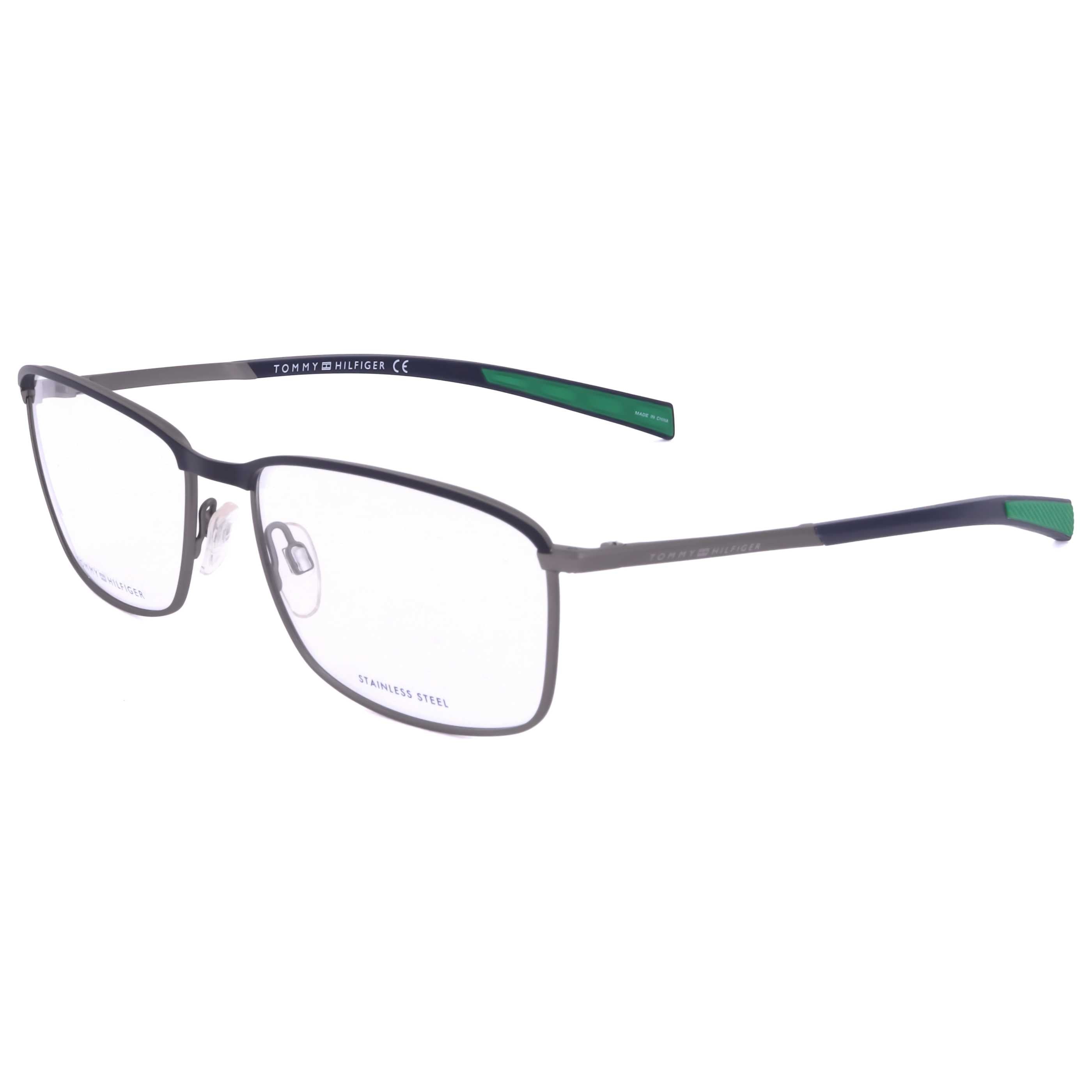 משקפי ראייה Tommy Hilfiger דגם Th1954 לגברים 56 מ״מ בצבע אפור מט רותניום