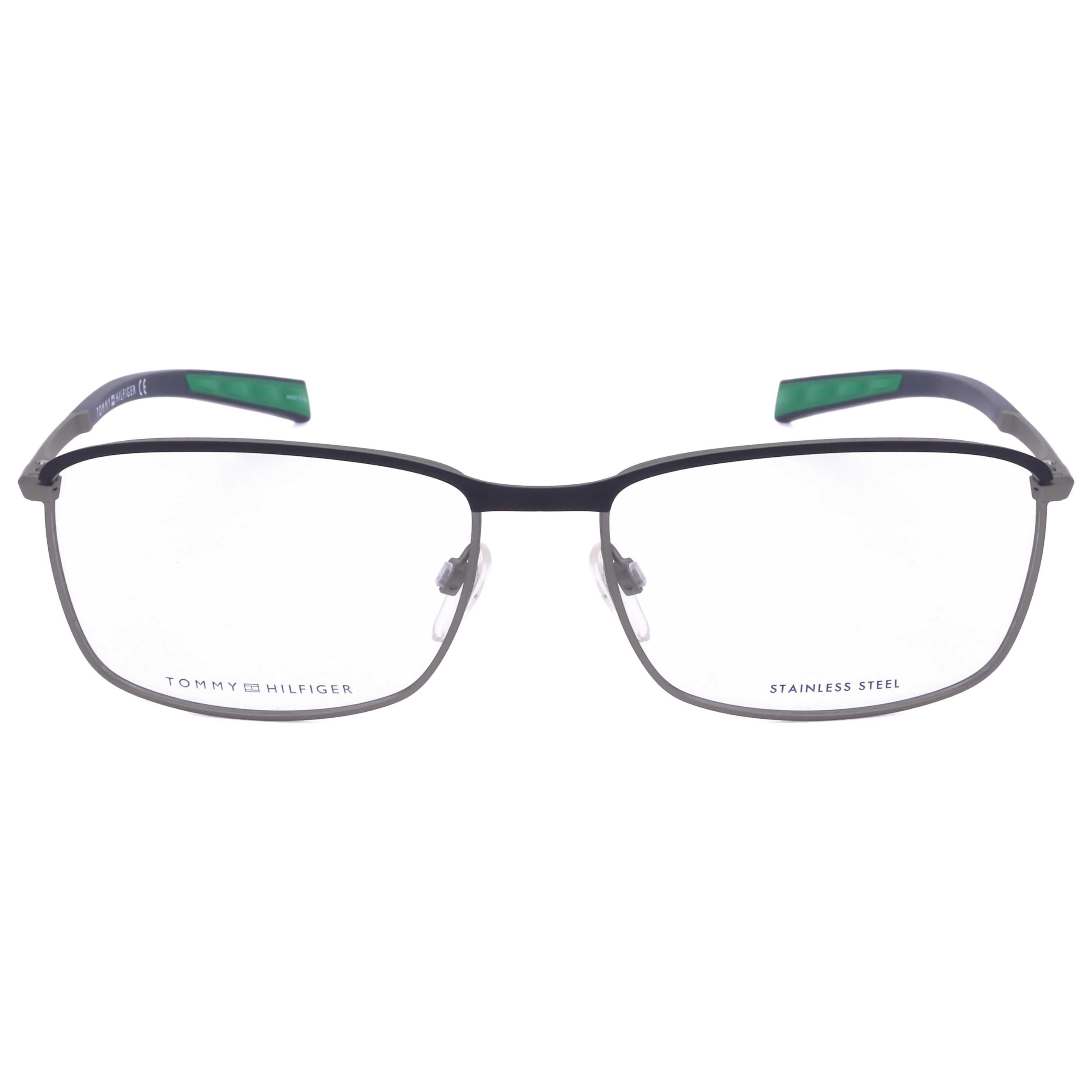משקפי ראייה Tommy Hilfiger דגם Th1954 לגברים 56 מ״מ בצבע אפור מט רותניום