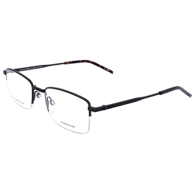 משקפי ראייה Tommy Hilfiger לגברים 52 מ״מ בצבע רותניום מט ושחור