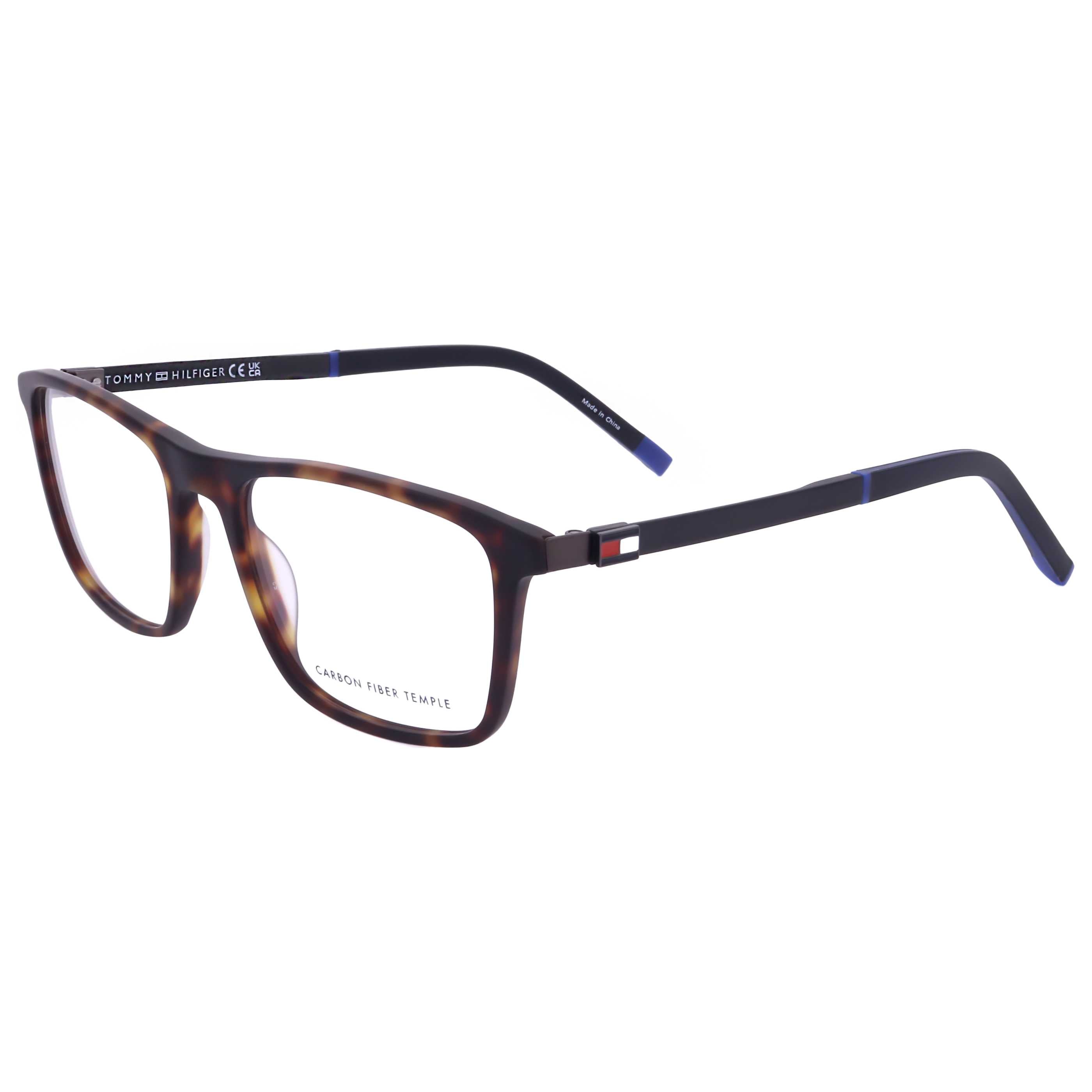 משקפי ראייה Tommy Hilfiger דגם Th2081 לגברים 53 מ״מ בצבע מט הוואנה