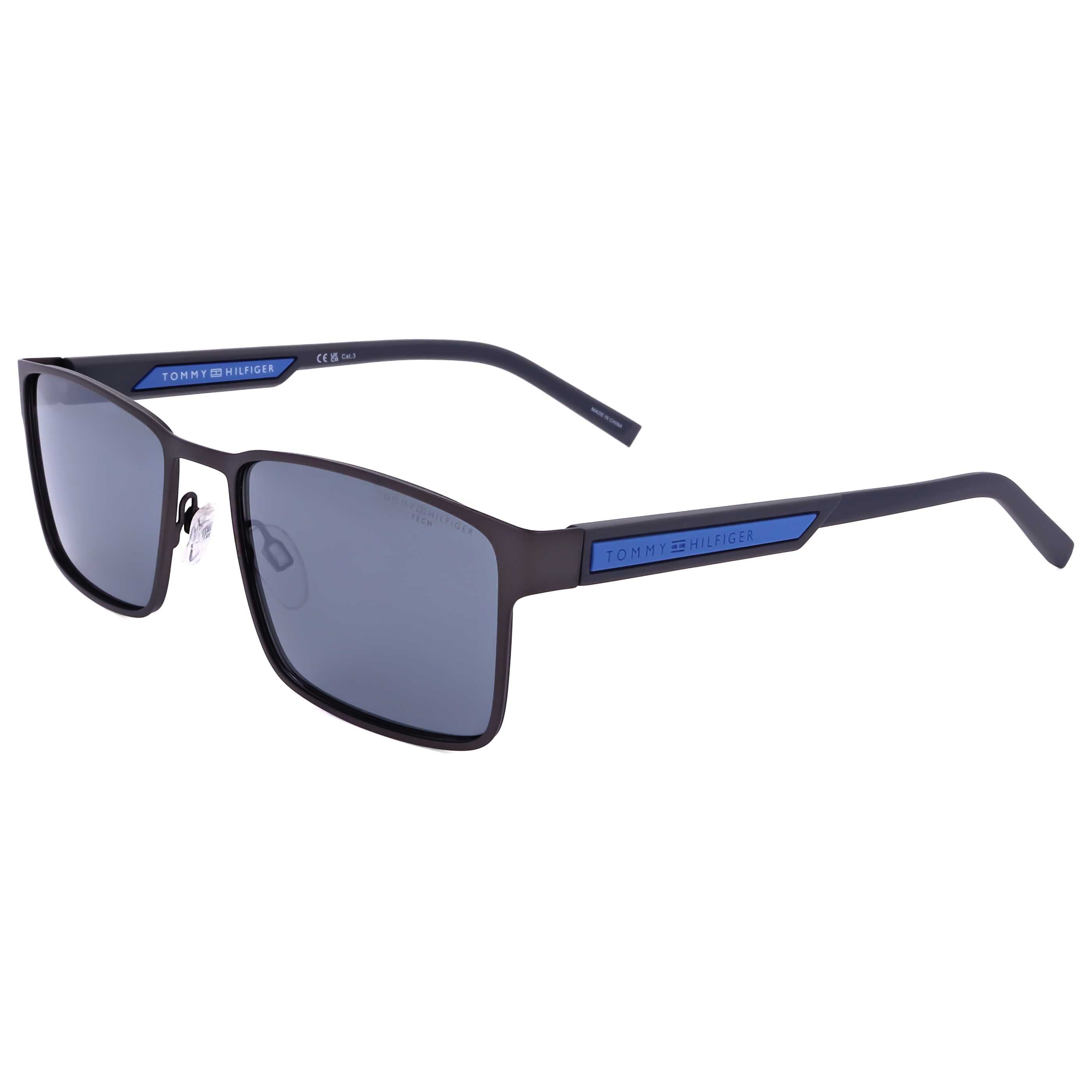 משקפי שמש Tommy Hilfiger דגם Th2087 לגברים 57 מ״מ בצבע מט רותניום שחור