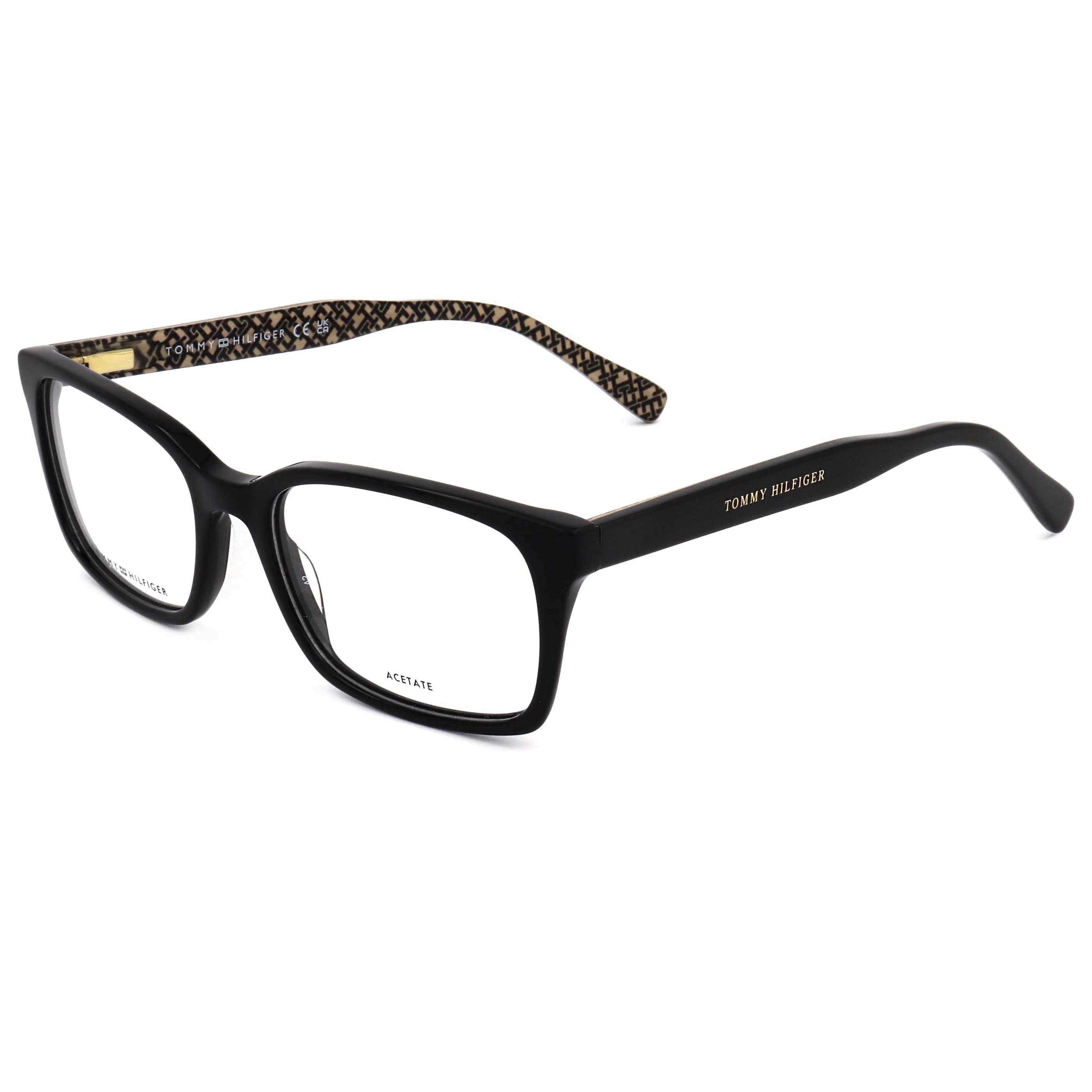 משקפי ראייה Tommy Hilfiger דגם Th2109 לנשים 52 מ״מ בצבע שחור Pattern חום