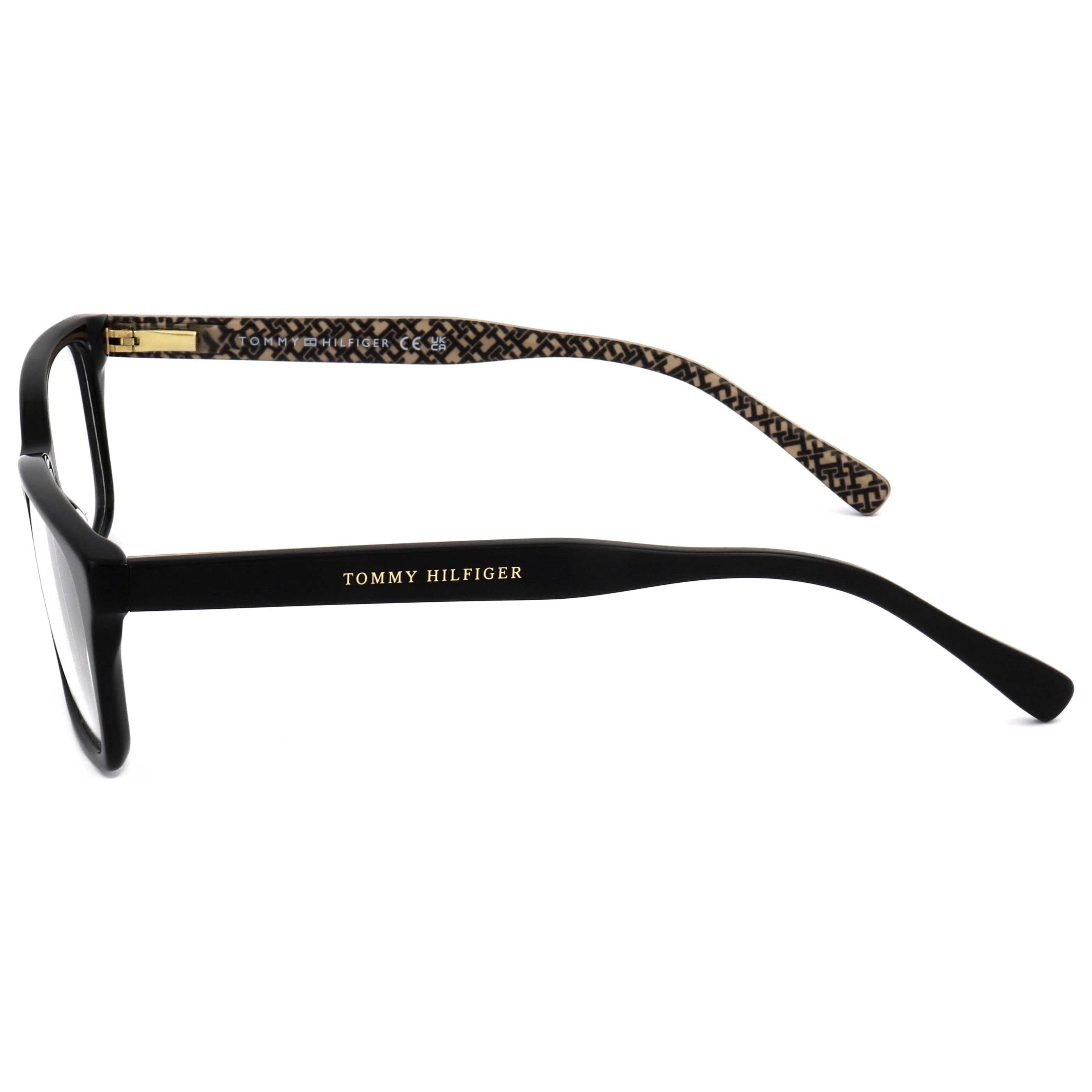 משקפי ראייה Tommy Hilfiger דגם Th2109 לנשים 52 מ״מ בצבע שחור Pattern חום
