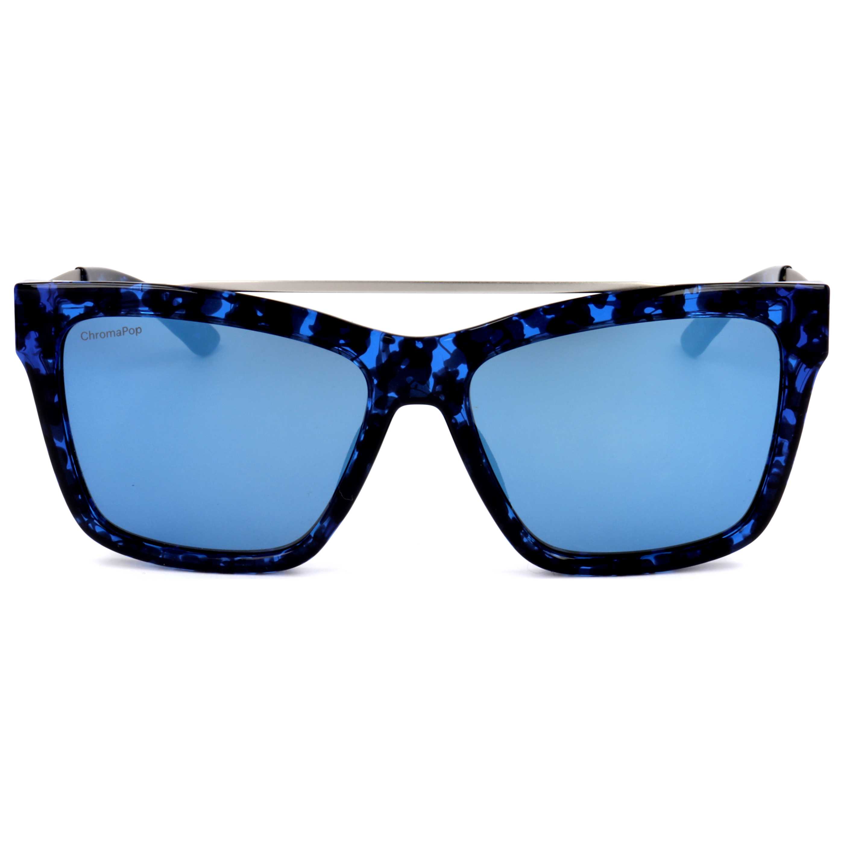 משקפי שמש Smith Optics דגם Therunaround לנשים 55 מ״מ בצבע הוואנה כחולה Palladium