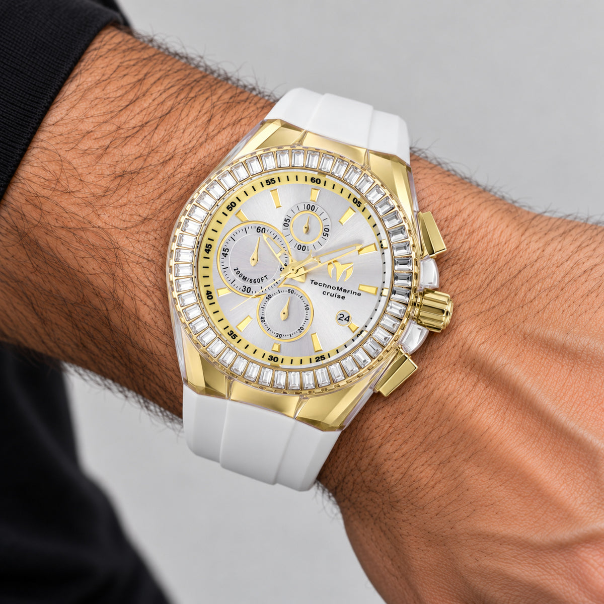 שעון TechnoMarine דגם Cruise Diamond לגברים 45 מ״מ קוורץ