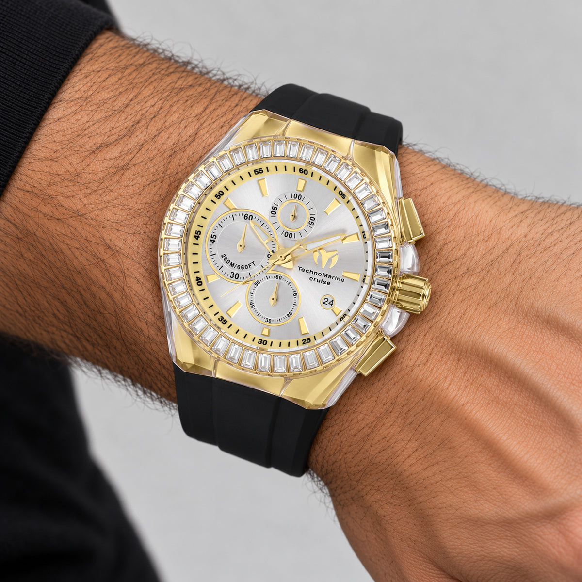 שעון TechnoMarine דגם Cruise Diamond לגברים 45 מ״מ קוורץ