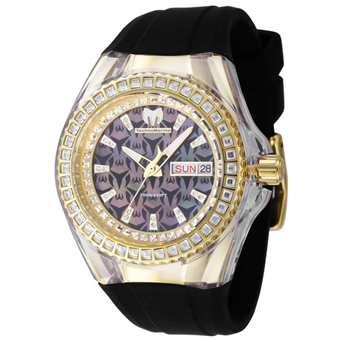 שעון TechnoMarine דגם Cruise Monogram Diamond לנשים 40 מ״מ קוורץ