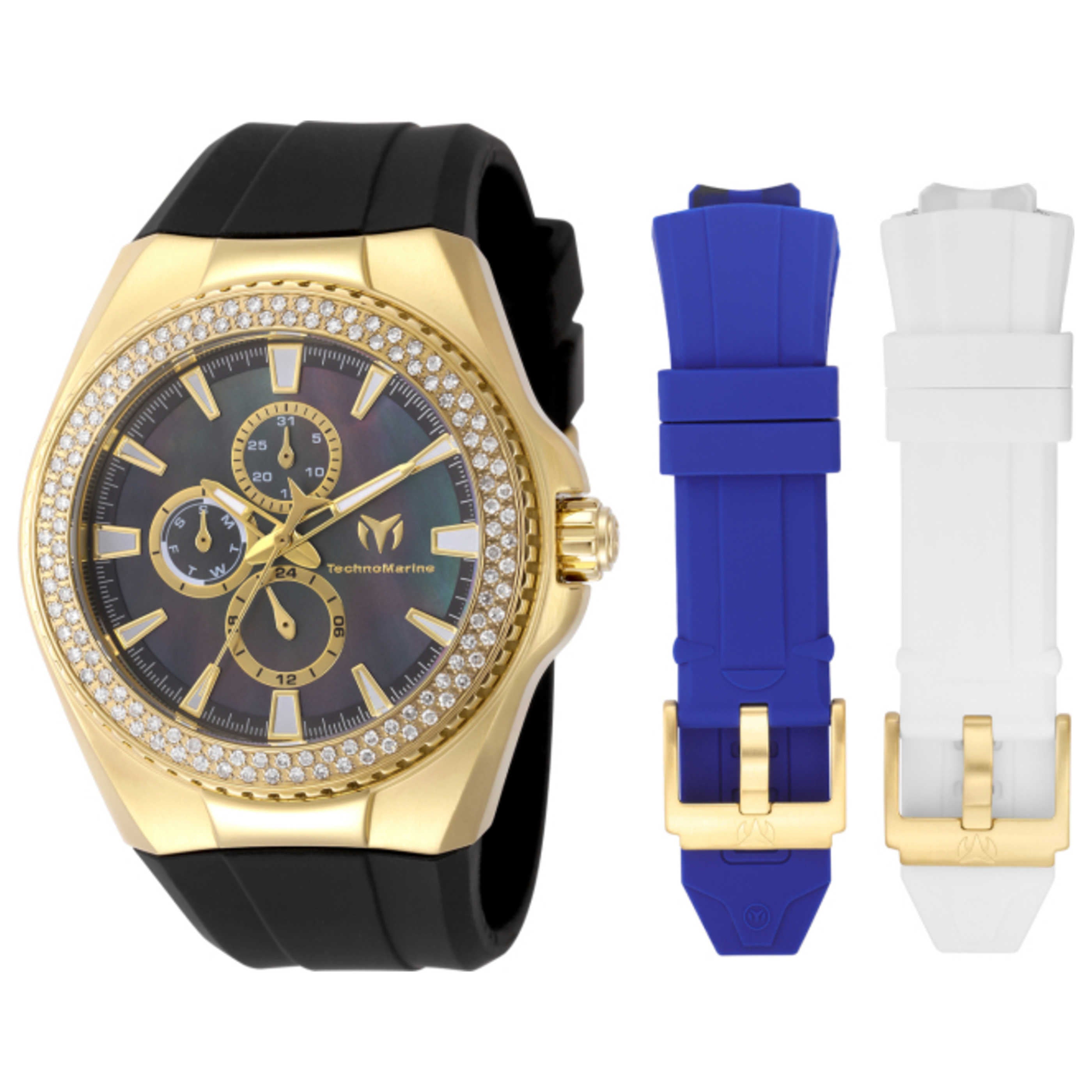 שעון לגבר Cruise Monogram של TechnoMarine, קוורץ, 45 מ״מ
