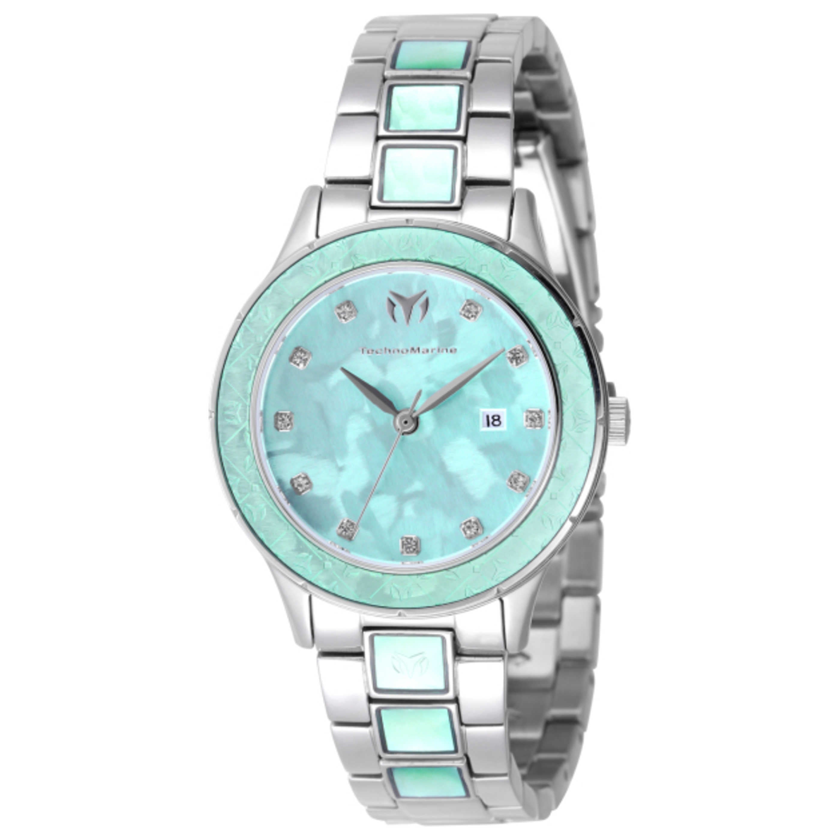 שעון לאישה Seafoam Glow של TechnoMarine, קוורץ, 33 מ״מ
