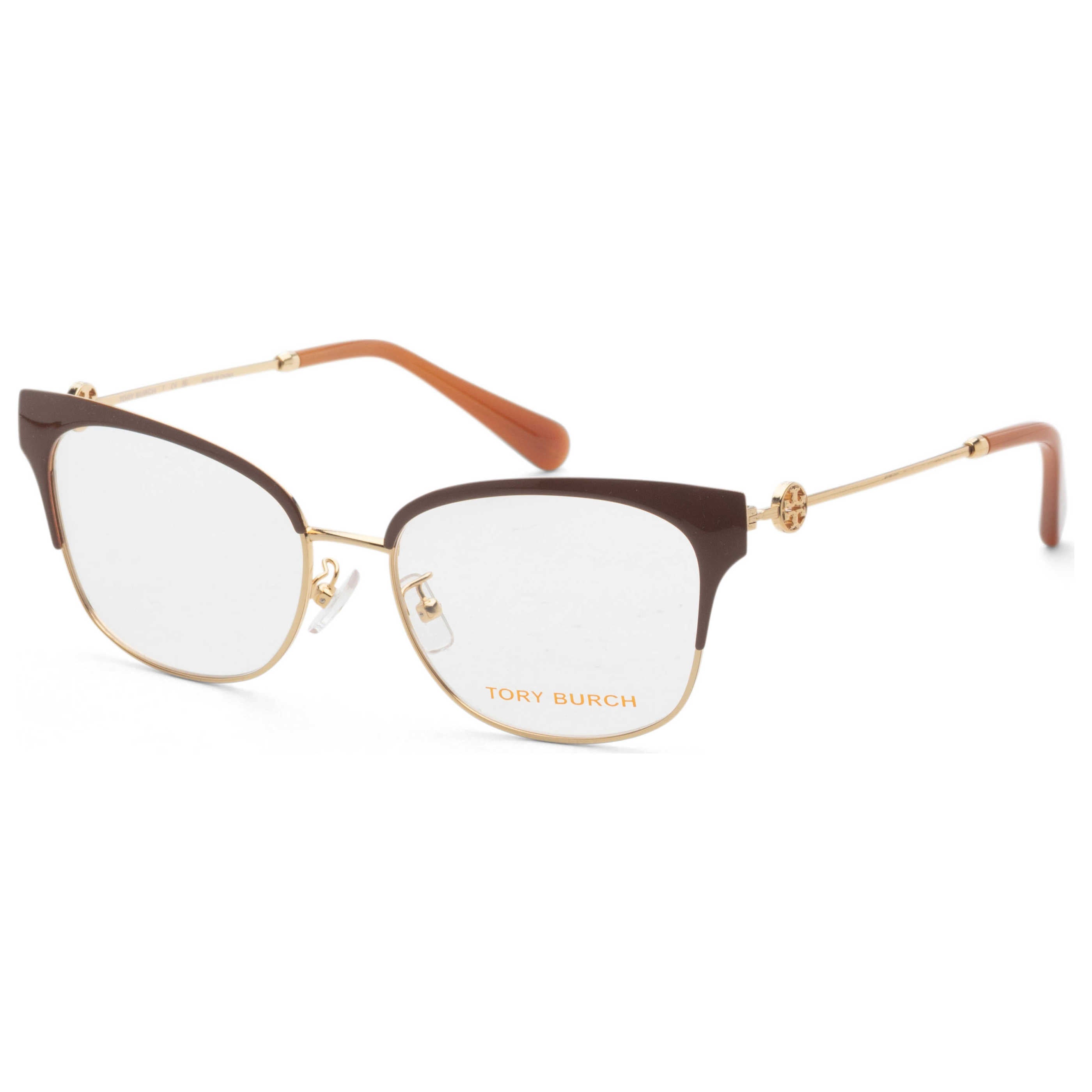 משקפי ראייה Tory Burch דגם Ty1089 לנשים 52 מ״מ בצבע מבריק זהב Camel