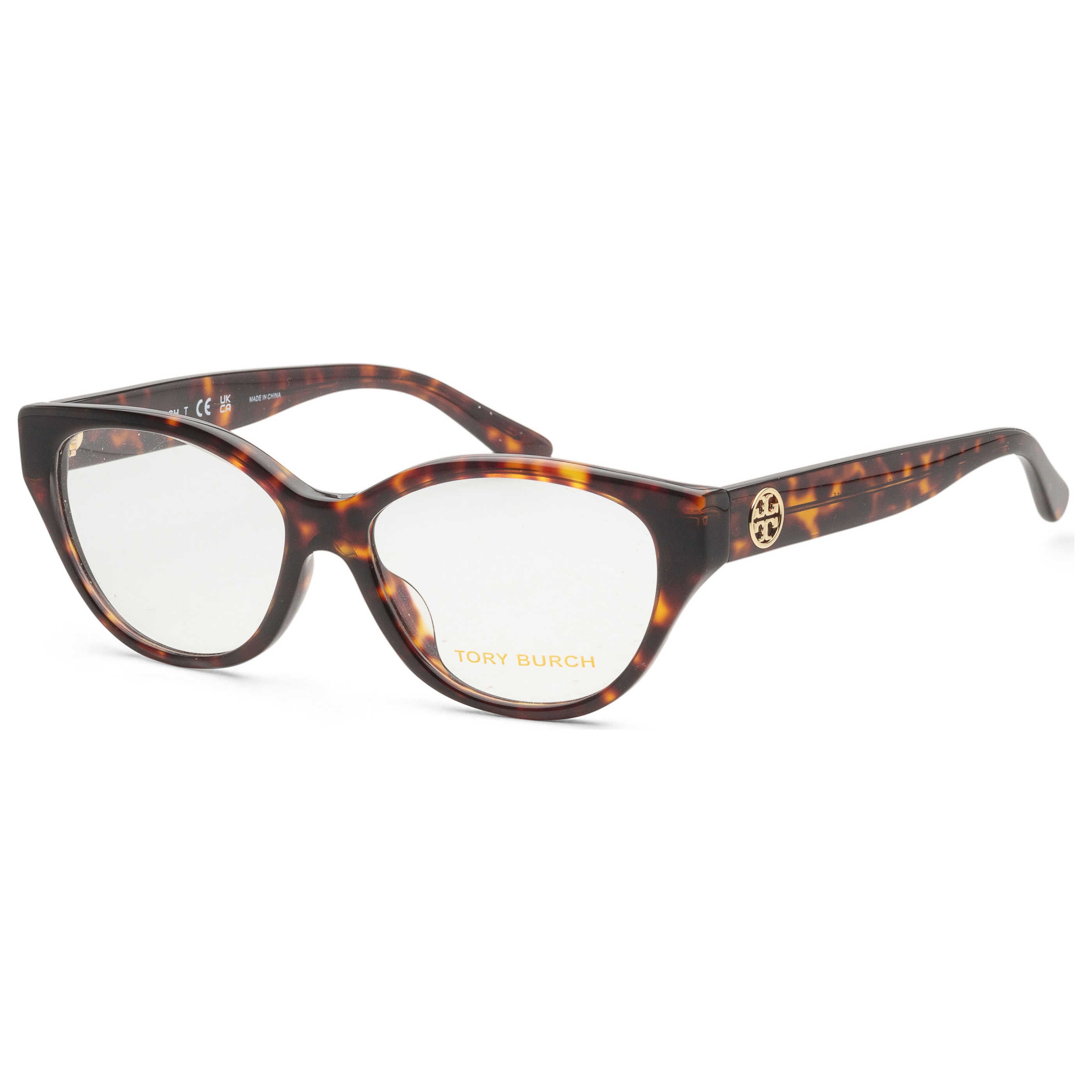 משקפי ראייה Tory Burch דגם Ty2123U לנשים 53 מ״מ בצבע שריון צב כהה