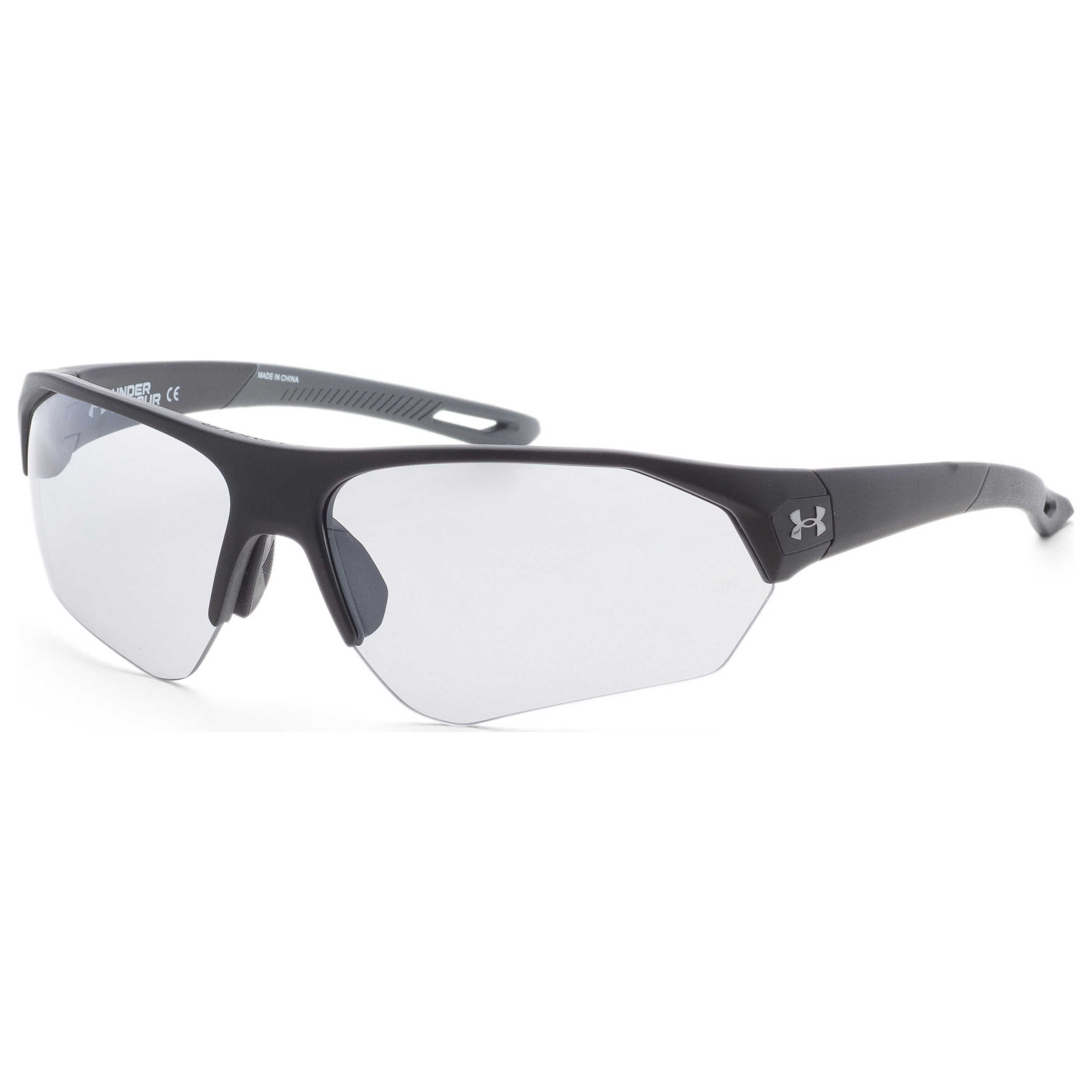 משקפי שמש Under Armour דגם Ua0001 יוניסקס 72 מ״מ בצבע שחור מט אפור