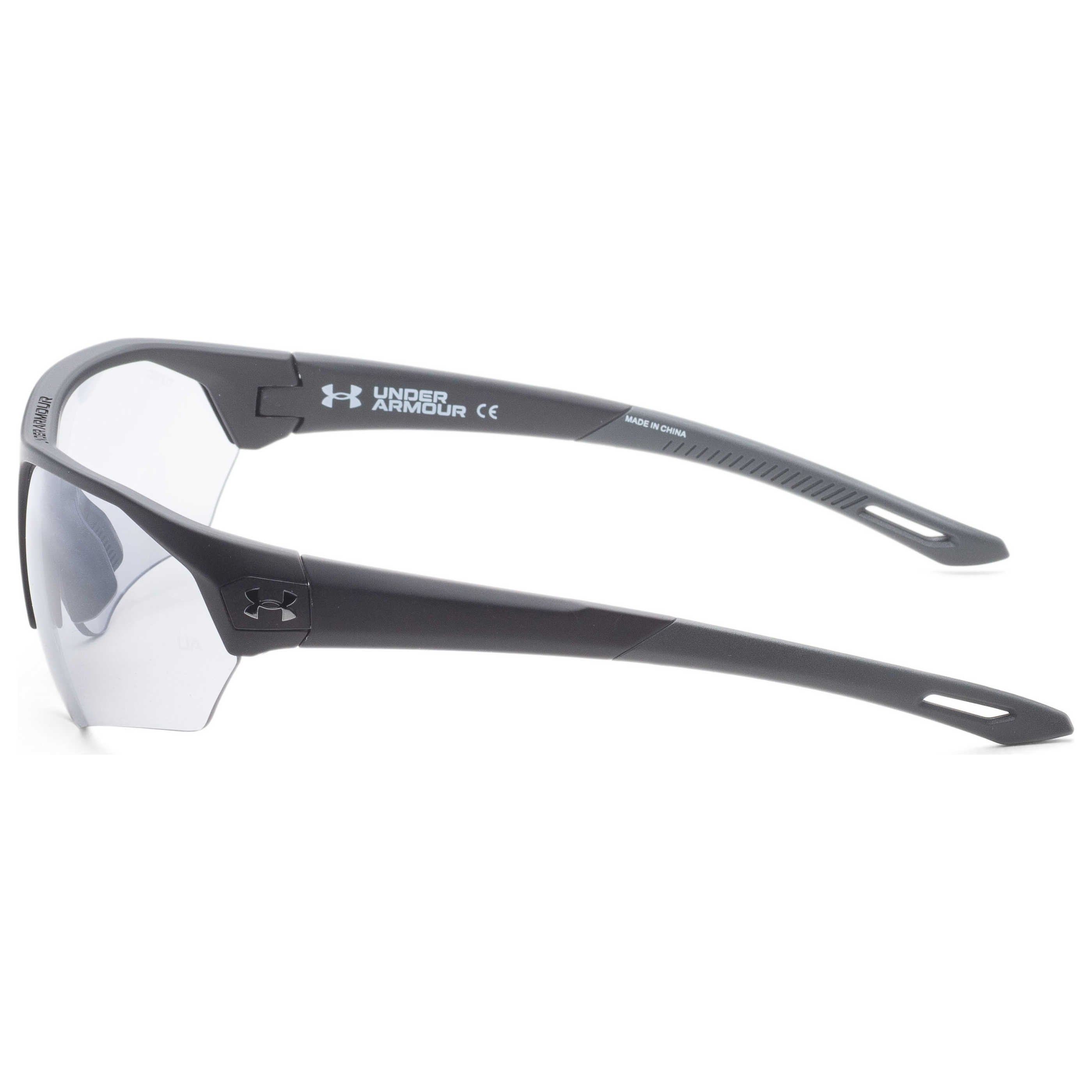 משקפי שמש Under Armour דגם Ua0001 יוניסקס 72 מ״מ בצבע שחור מט אפור