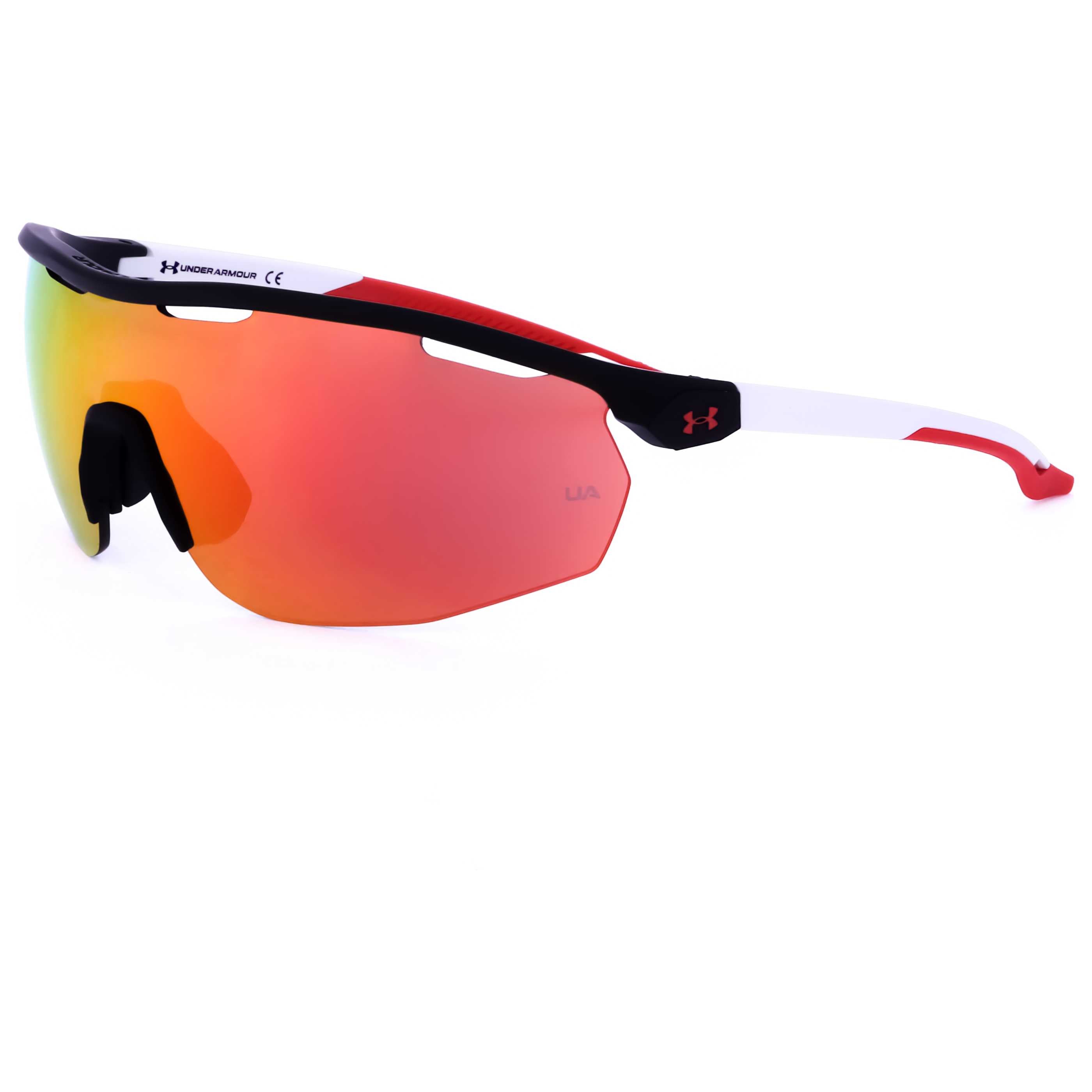 משקפי שמש Under Armour דגם Ua0003Gs לגברים 99 מ״מ בצבע שחור מט לבן