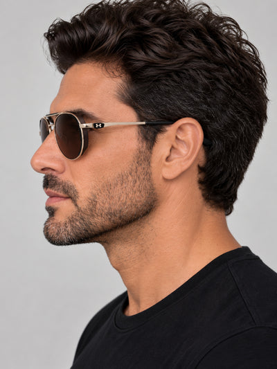 Under Armour Unisex 55mm Light Gold Sunglasses UA0008-G-S-3YG