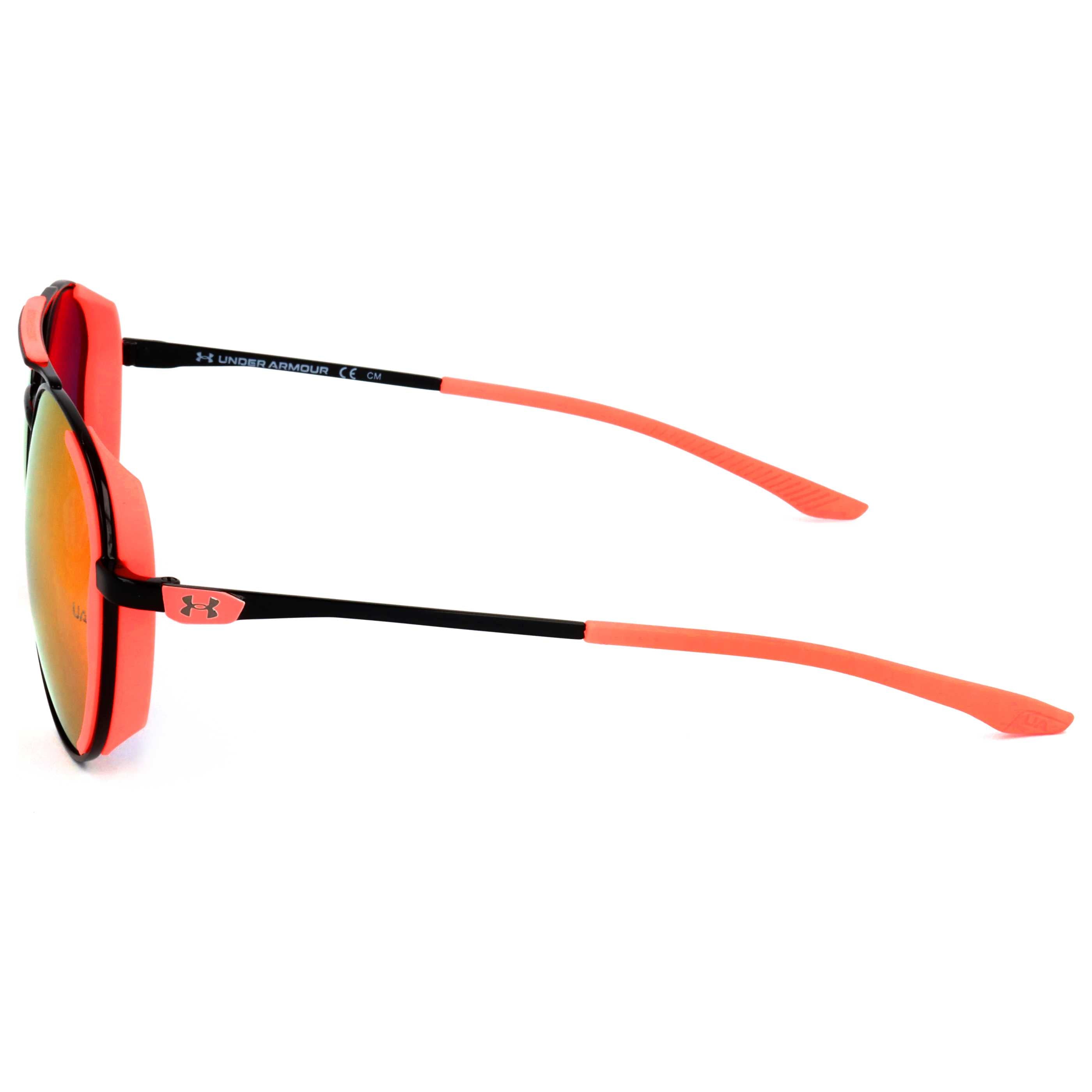 משקפי שמש Under Armour דגם Ua0008 יוניסקס 55 מ״מ בצבע שחור כתום Fluo