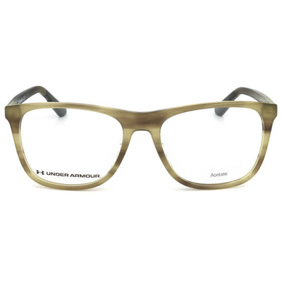 Under Armour Men's 54 mm Olive Horn Eyeglasses UA5018-G-145-54